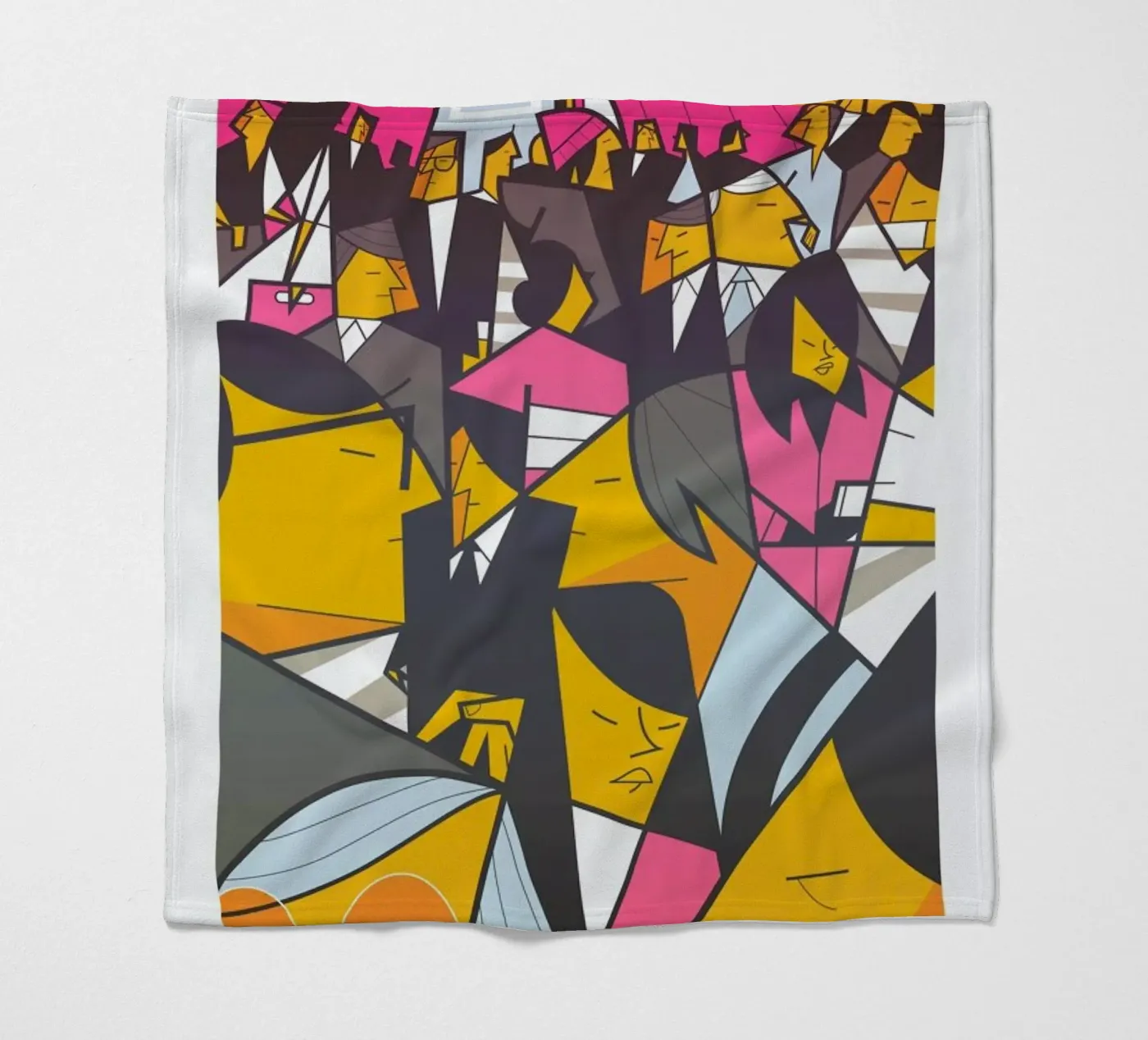 Tokyo Frames Crossing Fleecedecke von Ale Giorgini