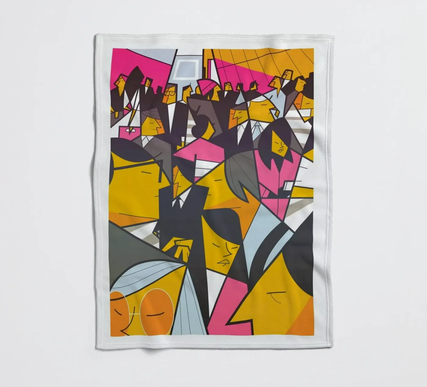 Tokyo Frames Crossing Fleecedecke von Ale Giorgini