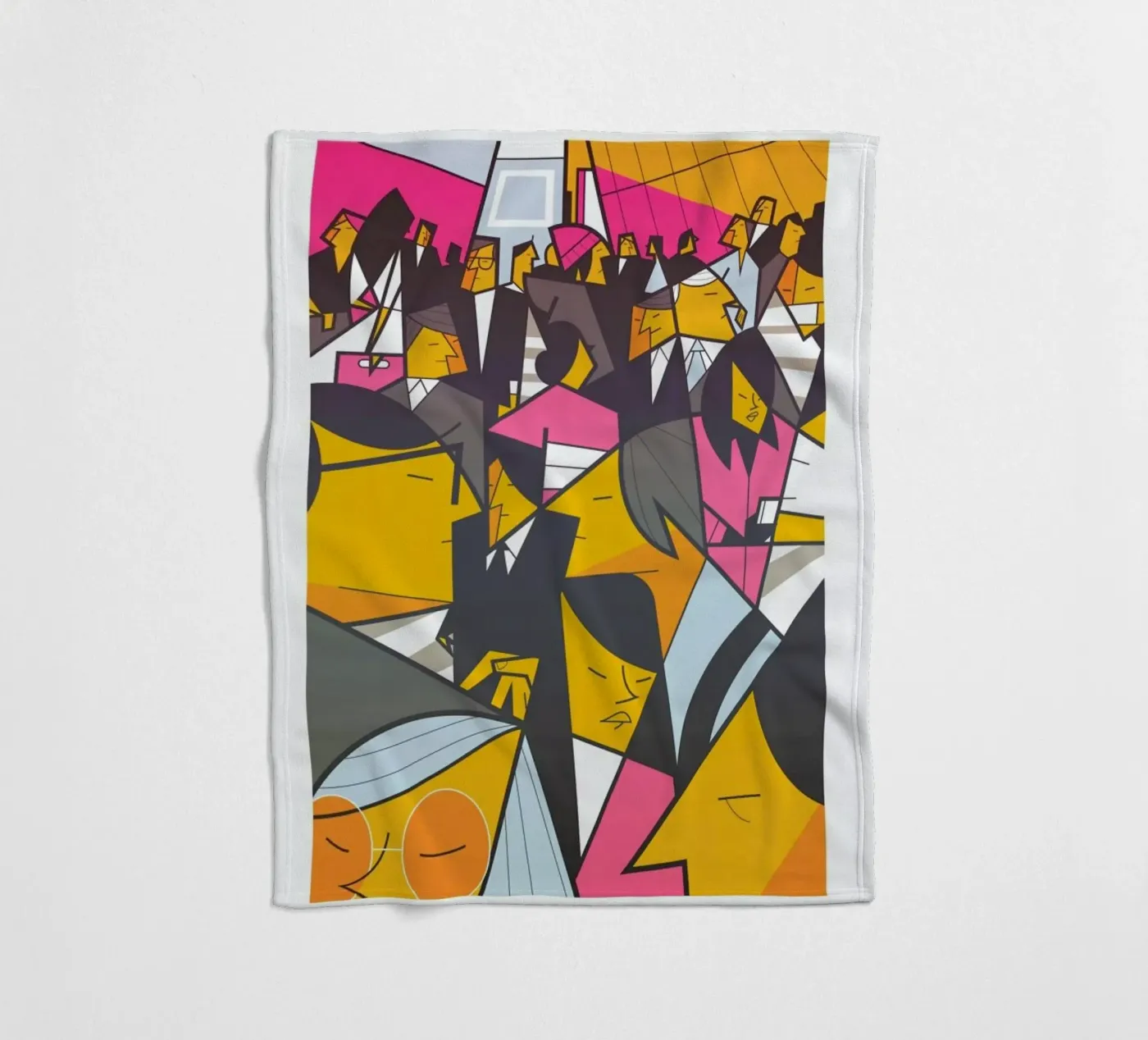 Tokyo Frames Crossing Fleecedecke von Ale Giorgini