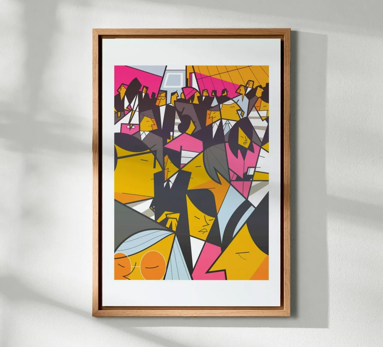 Tokyo Frames Crossing tela con Cornice a cassetta da Ale Giorgini