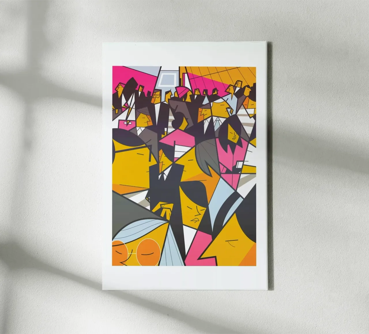 Tokyo Frames Crossing tela con Cornice a cassetta da Ale Giorgini