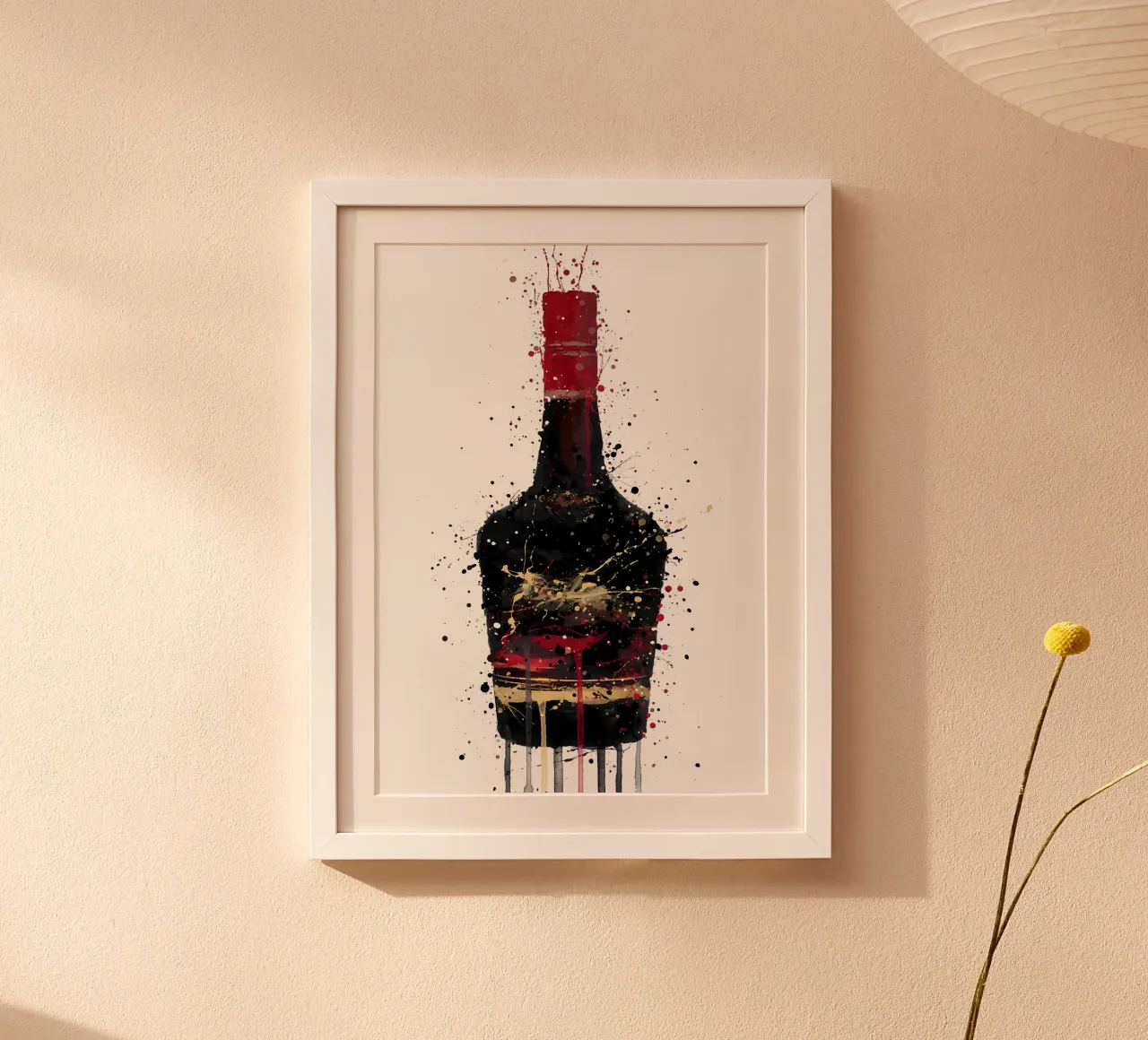 Umbero bruciato poster con telaio in plastica da Coffee shop