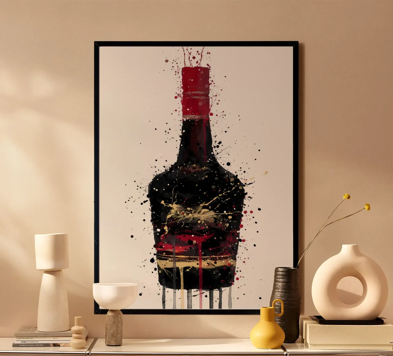 Umbero bruciato poster con telaio in plastica da Coffee shop