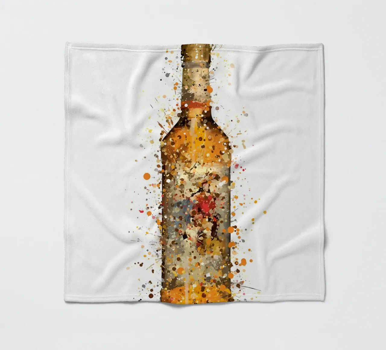 Captain Morgans Rum fleece blanket by Coffee shop