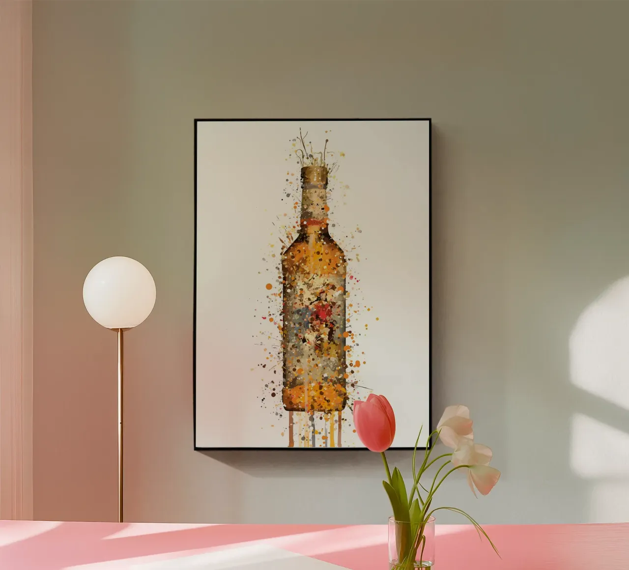 Captain Morgans Rum acrylic glass by Coffee shop