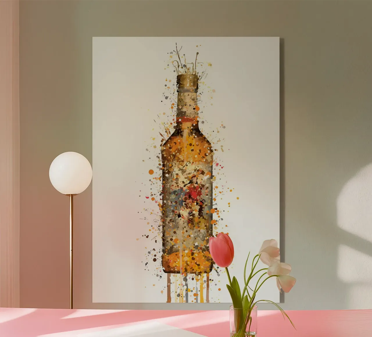 Captain Morgans Rum acrylic glass by Coffee shop