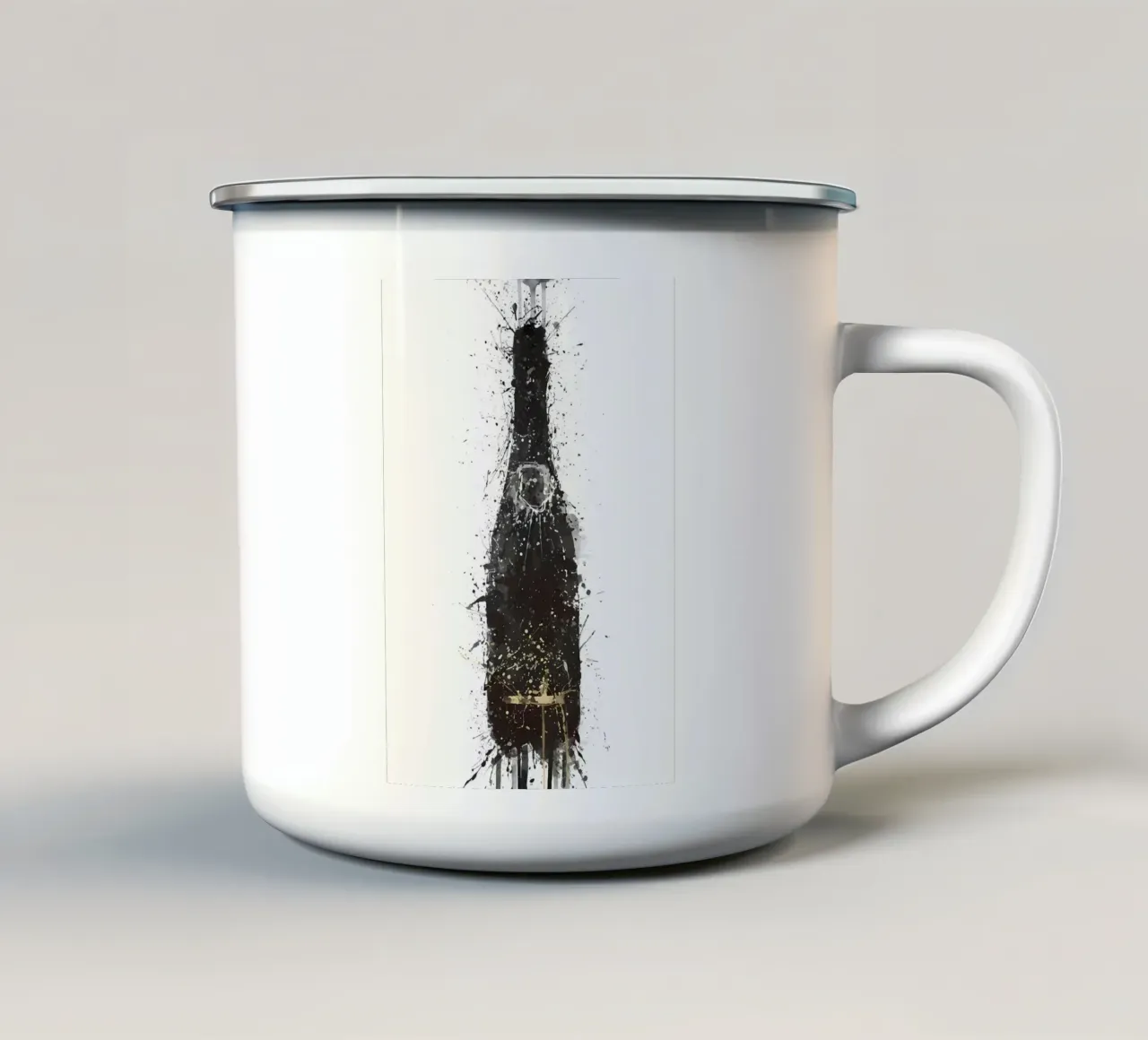 Champagne Black Fizz tazza in smalto da Coffee shop