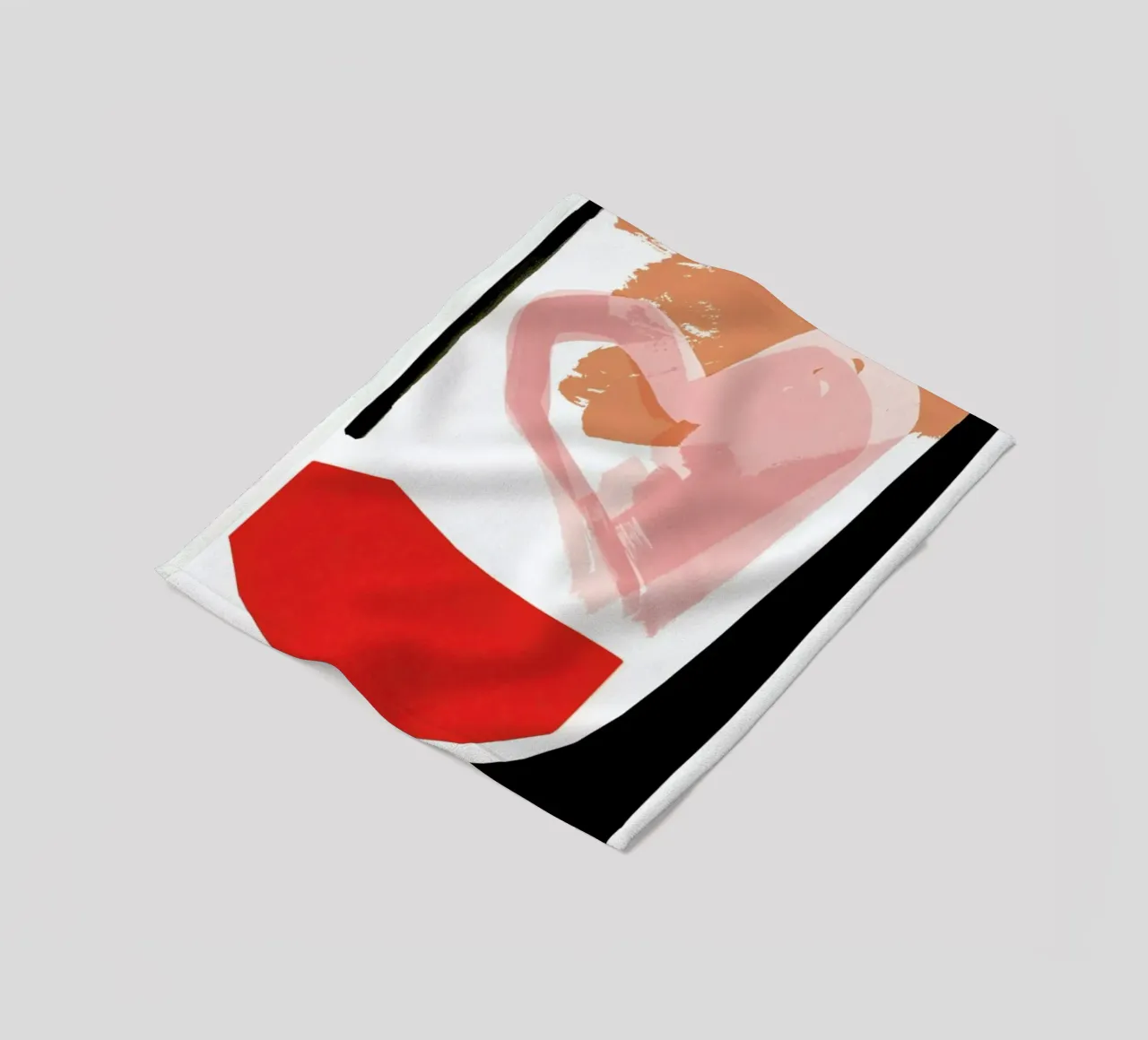 Abstract Love 01 coperta in pile da Farina Kuklinski