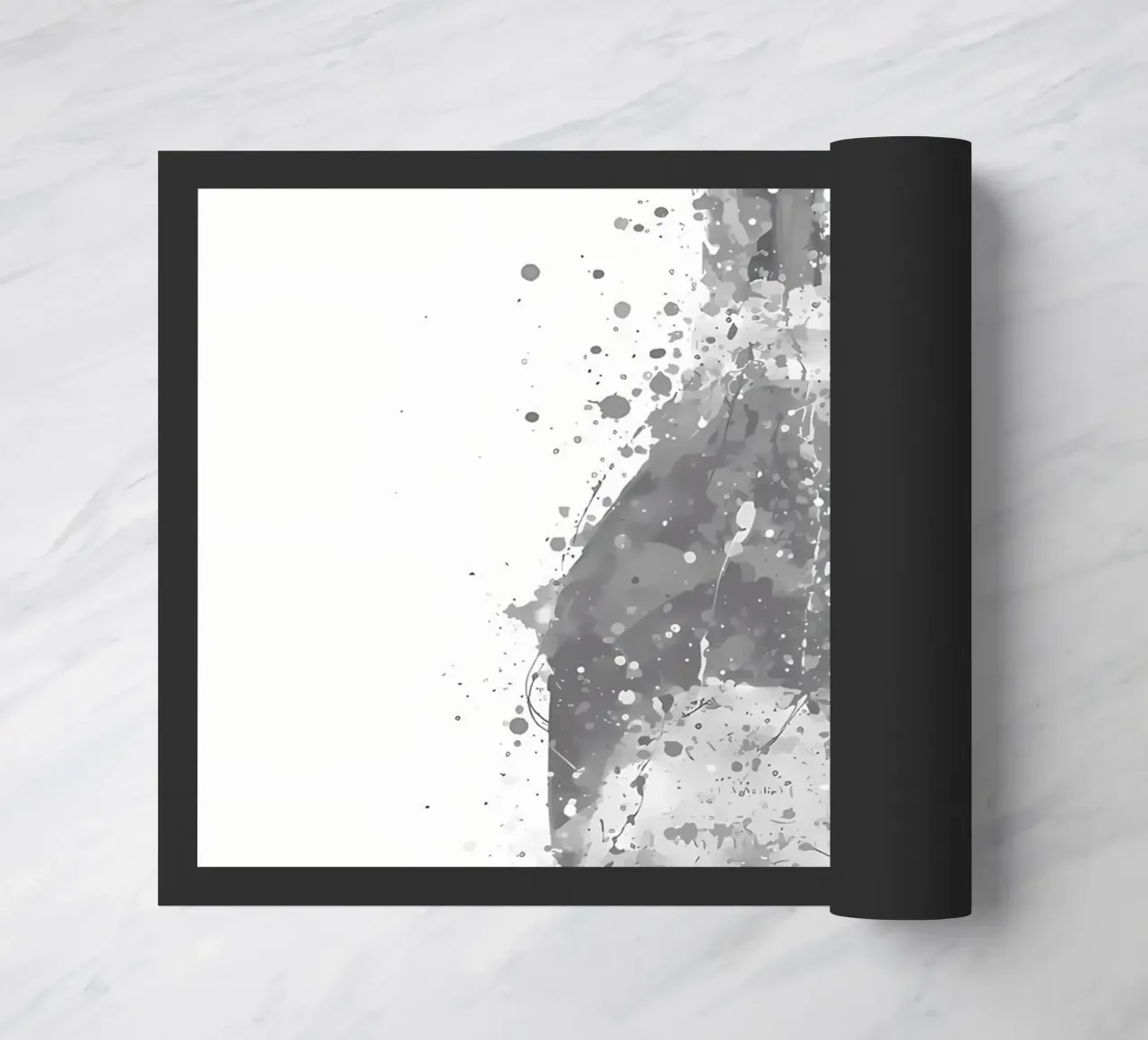 Champagne Grey Rosy doormat by Coffee shop