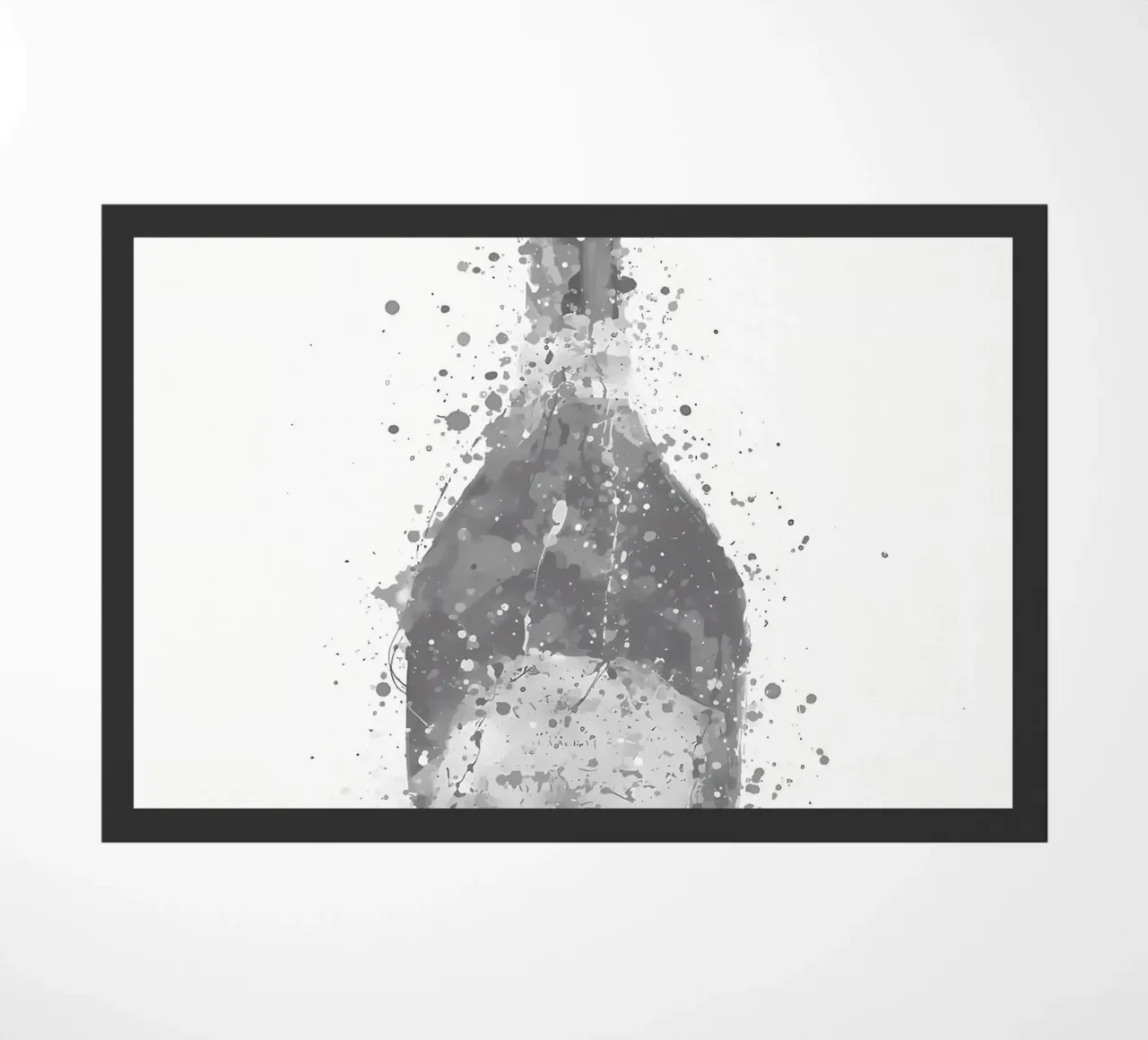 Champagne Grey Rosy doormat by Coffee shop