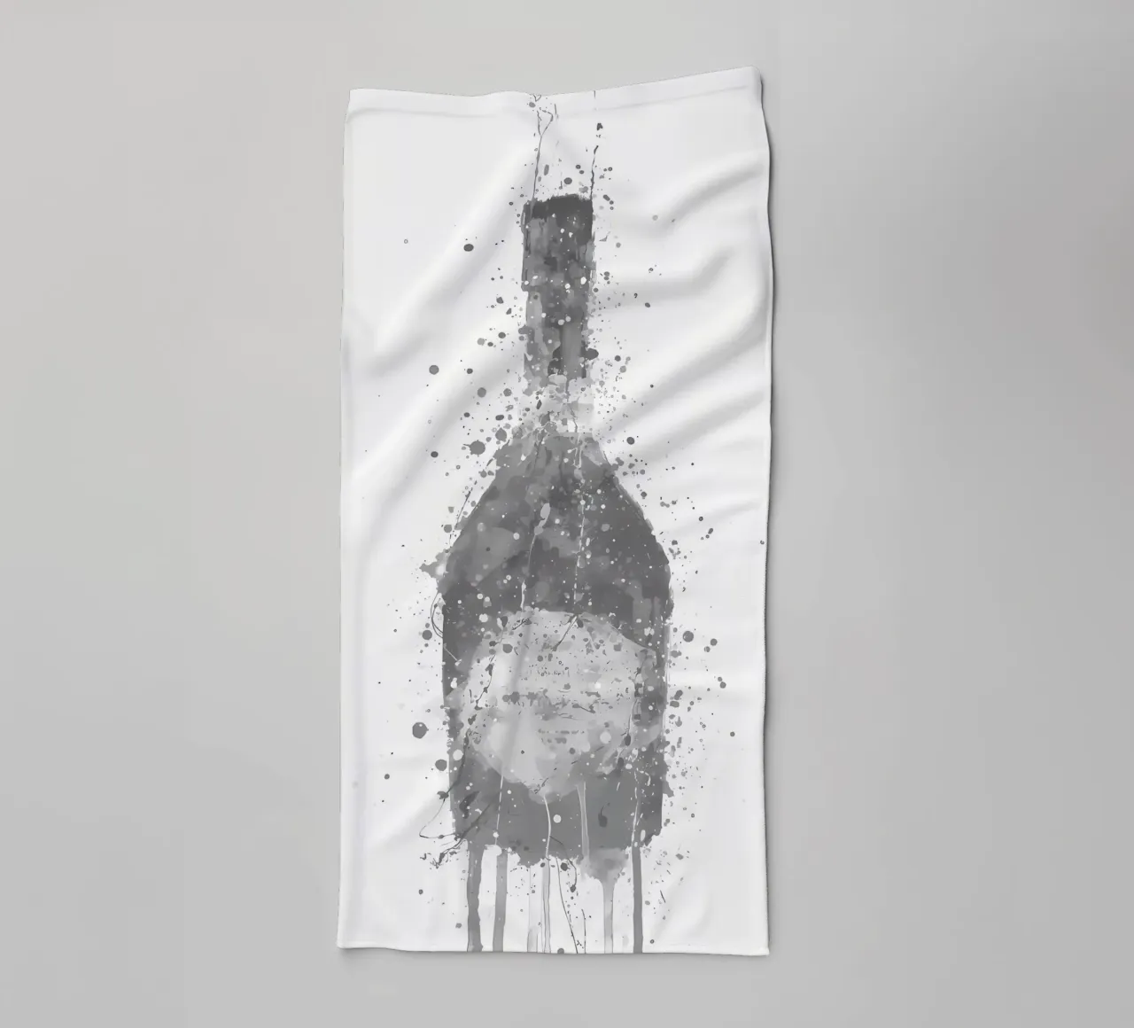 Champagne Grey Rosy towel by Coffee shop