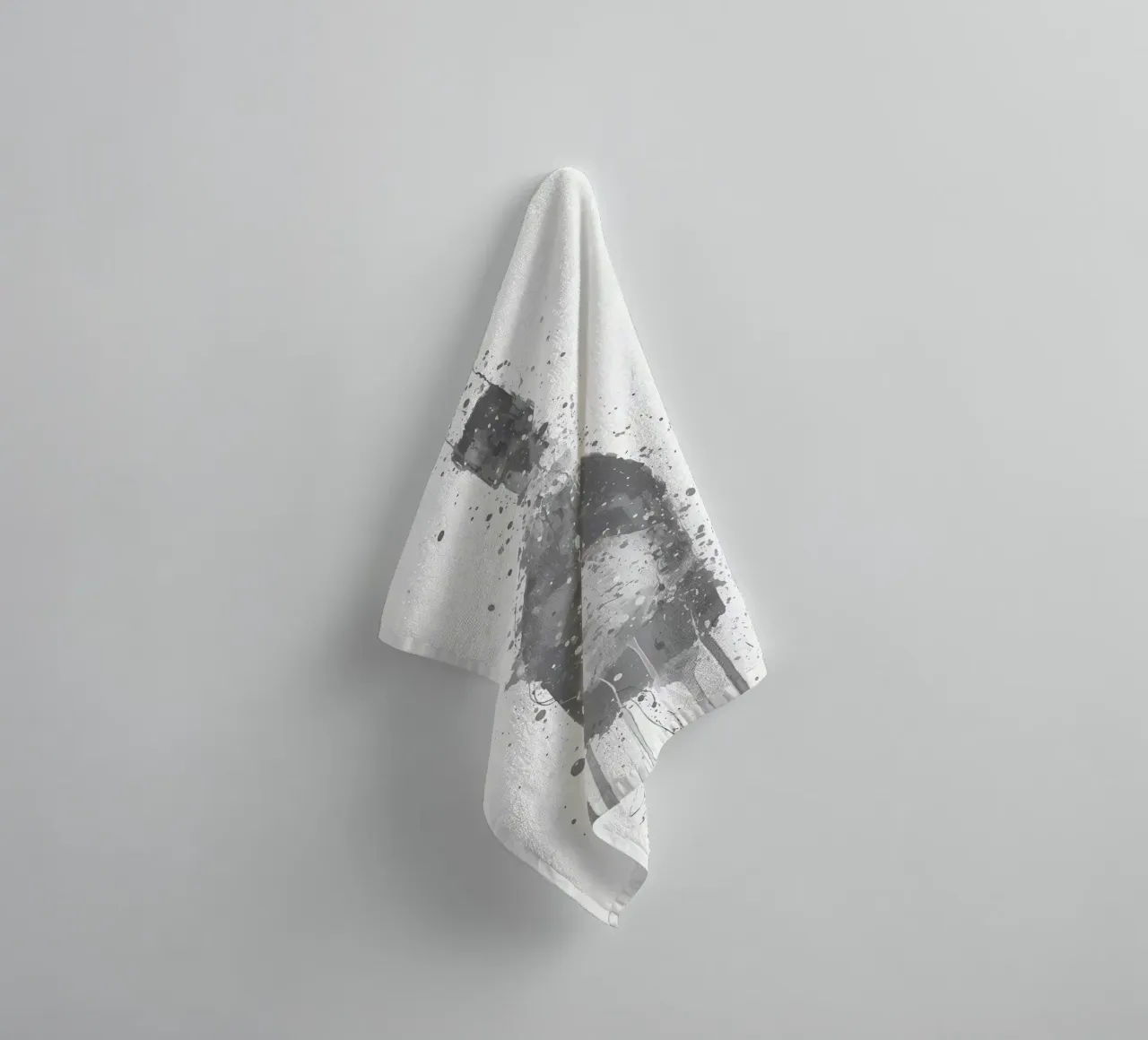 Champagne Grey Rosy towel by Coffee shop