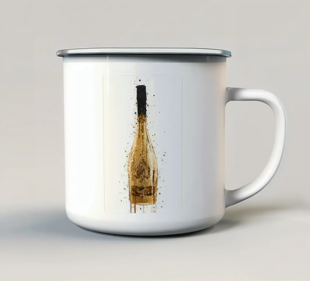 Champagne Midas tazza in smalto da Coffee shop
