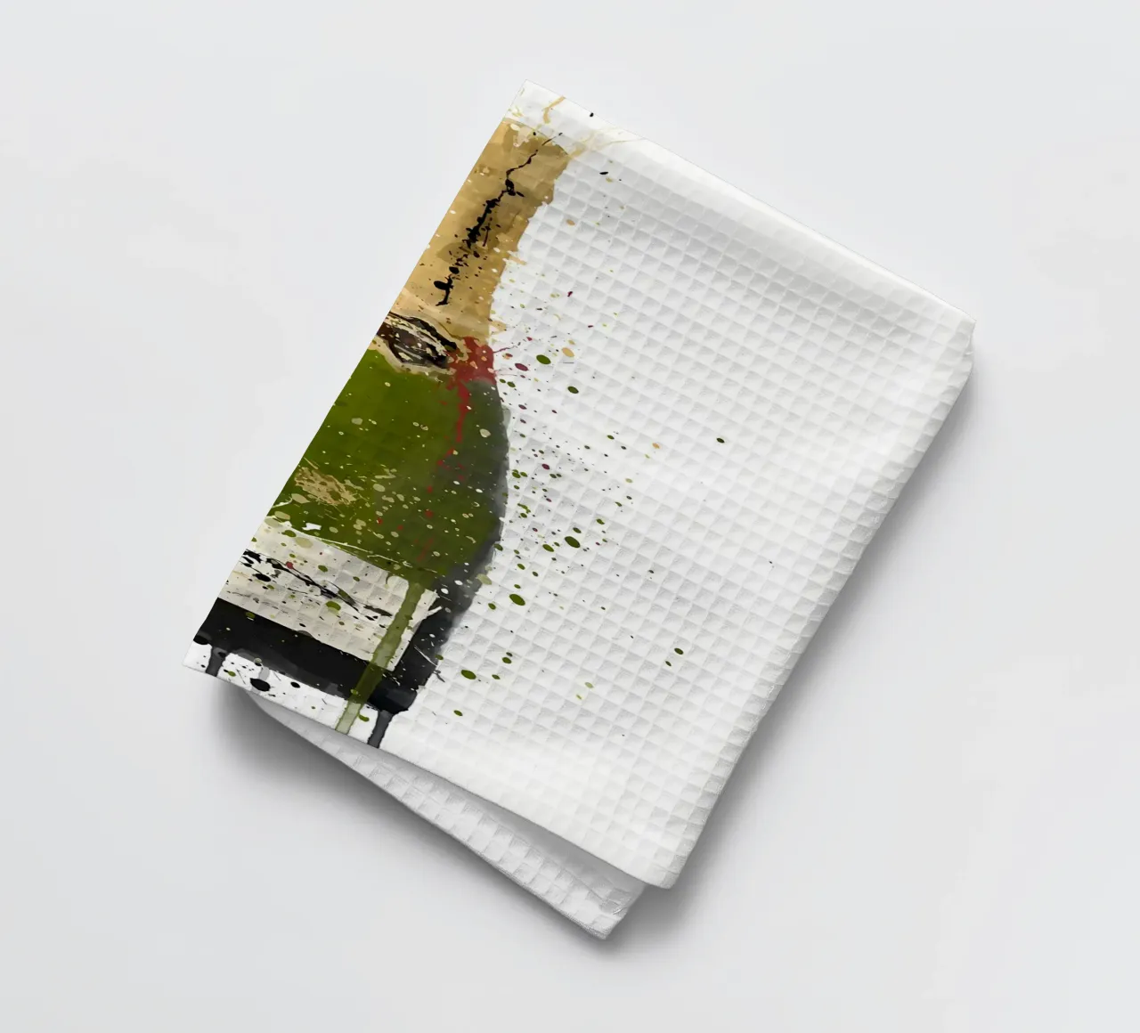 Champagne Vert olive torchon de Coffee shop
