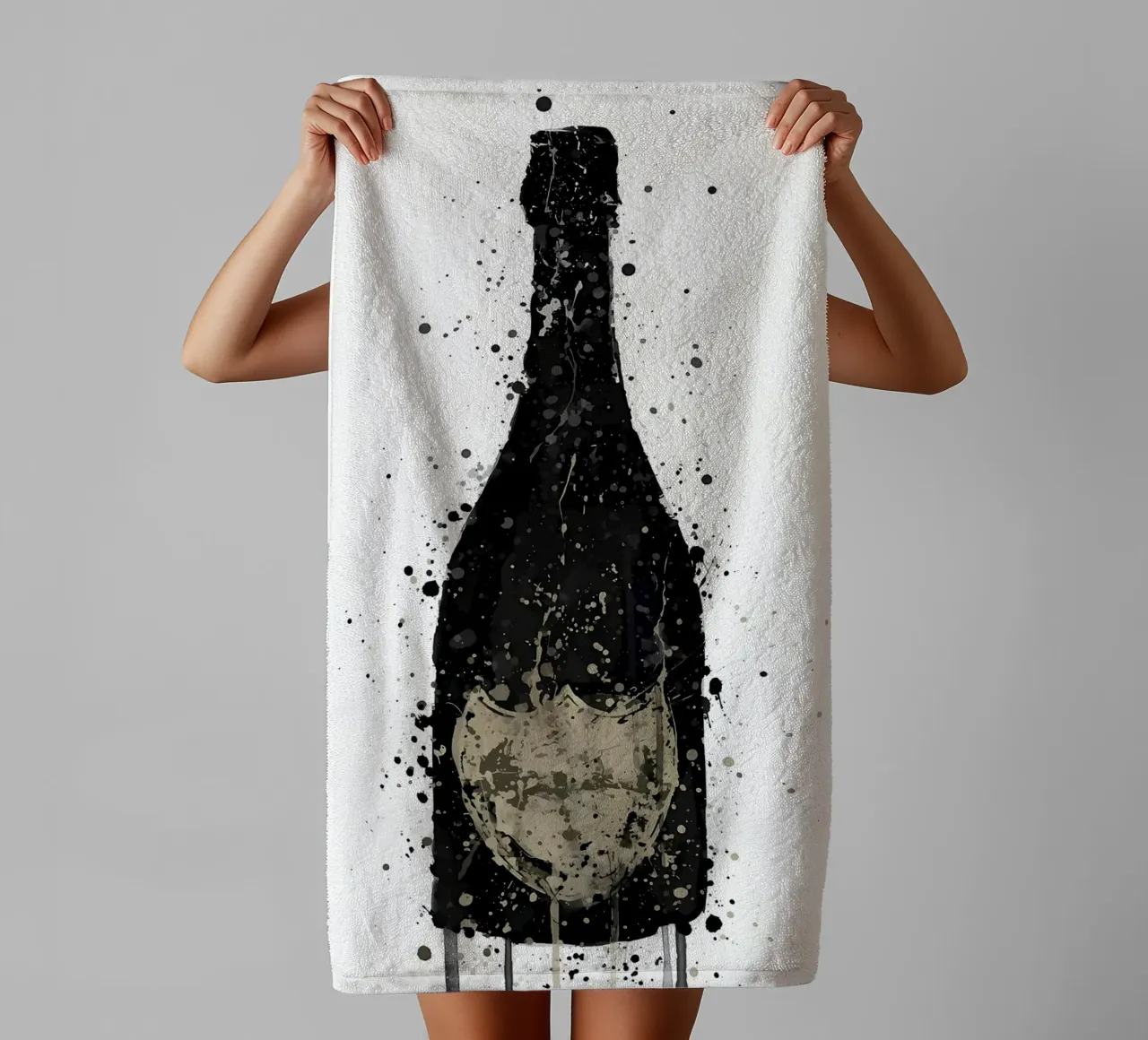 Champagne Vanta badhanddoek van Coffee shop