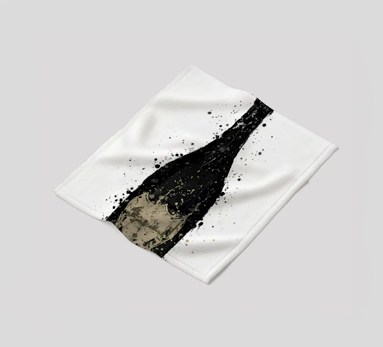 Champagne Vanta fleece blanket by Coffee shop