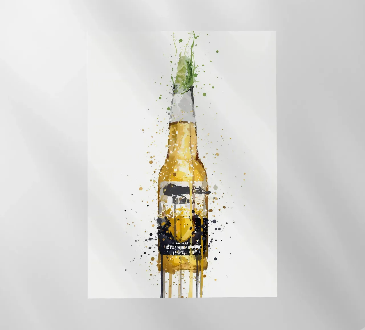 Bottiglia di birra Corona pellicola backlit da Coffee shop