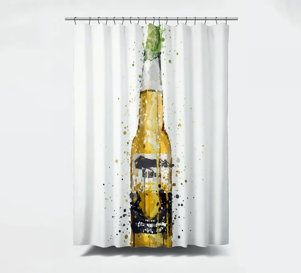 Corona Beer Bottle shower curtain by Coffee shop