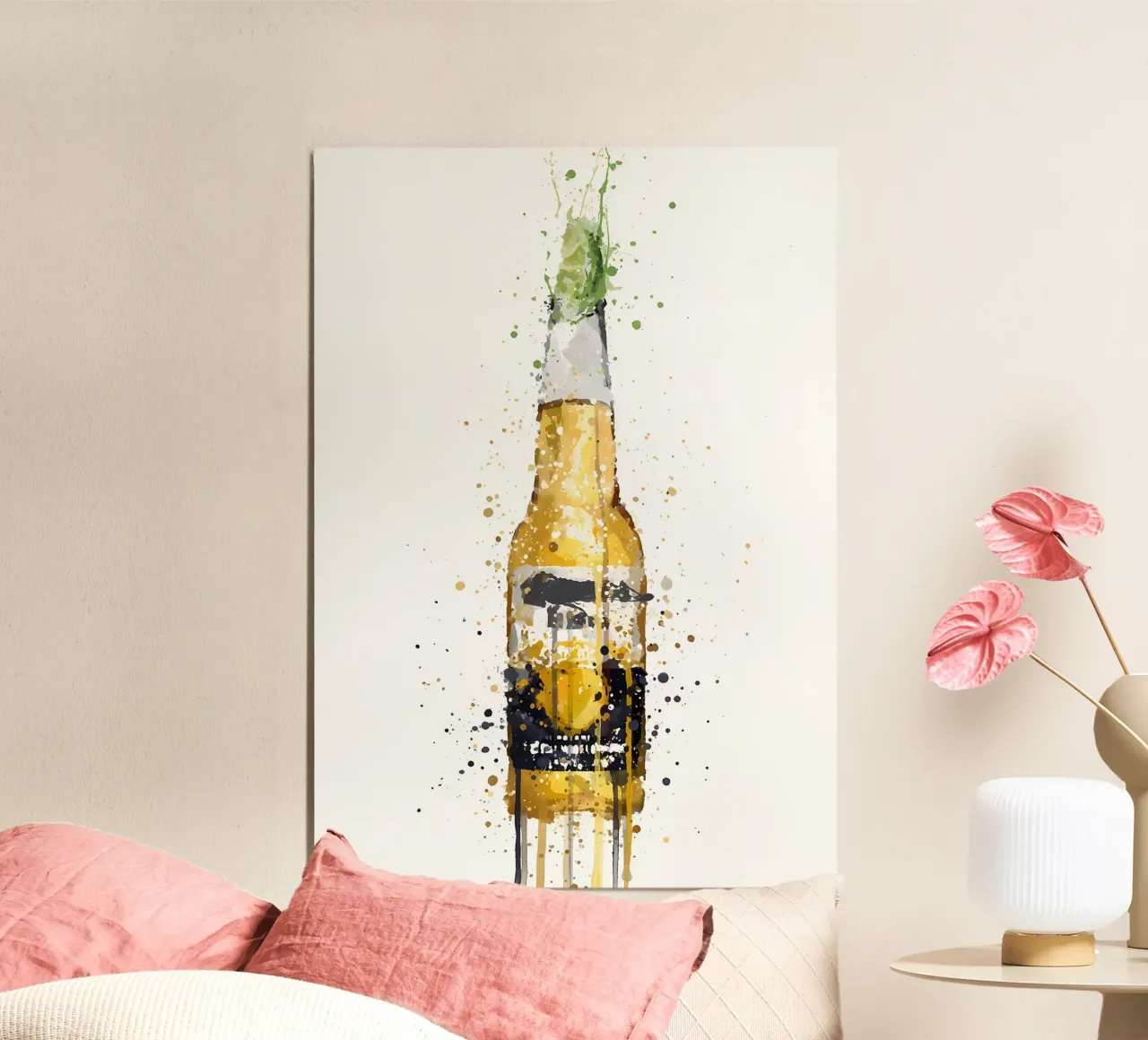 Bottiglia di birra Corona poster da Coffee shop