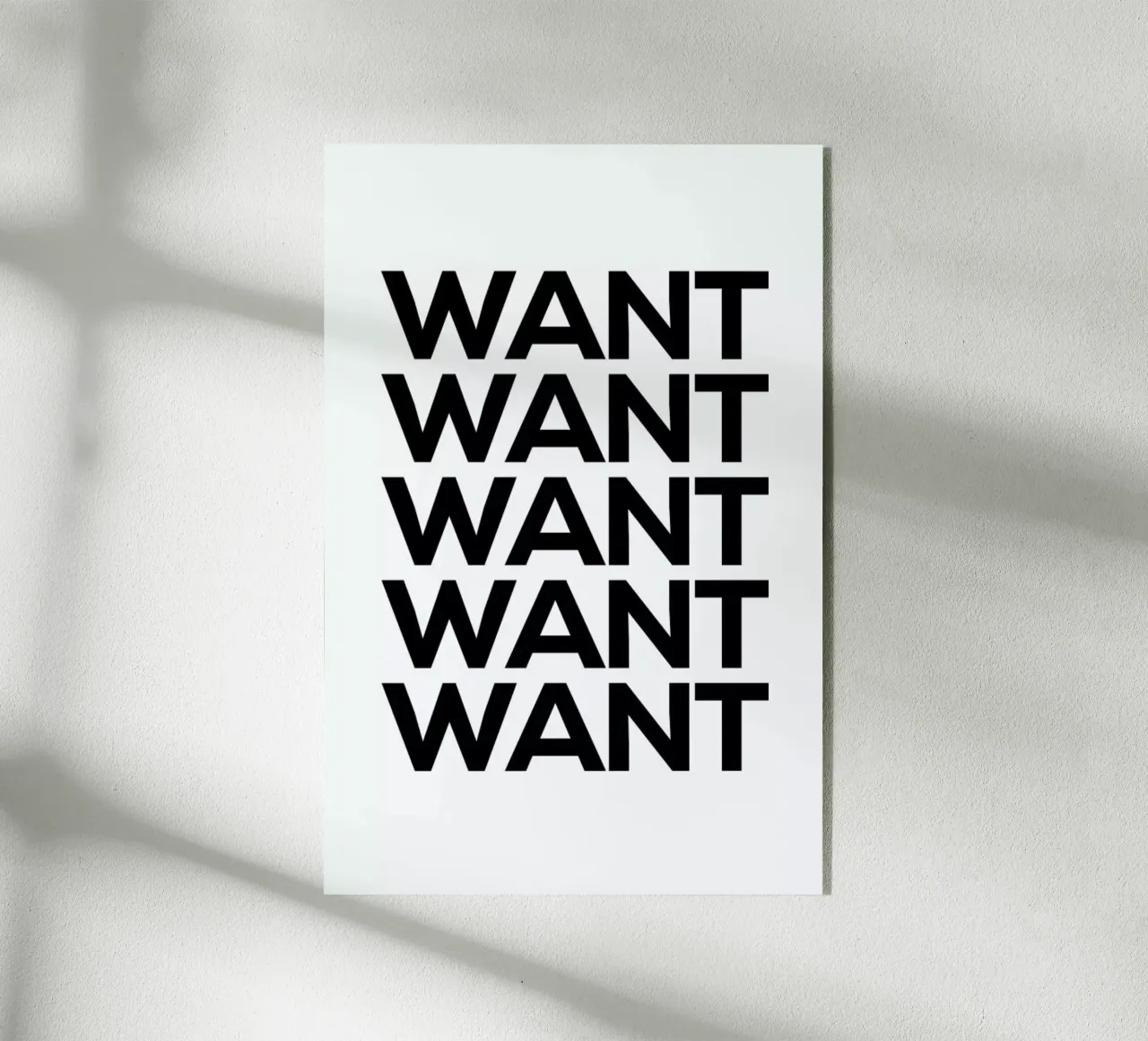 Want plexiglass da Mottos by Sinan Saydik