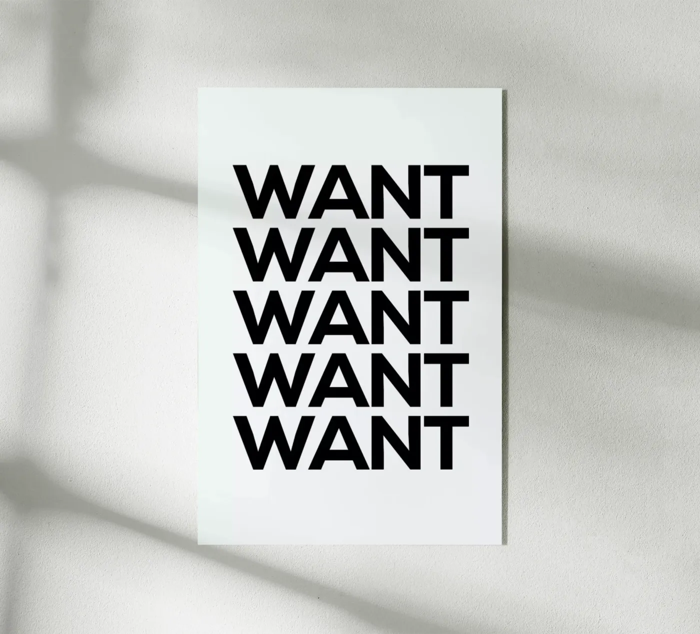 Want plexiglass da Mottos by Sinan Saydik