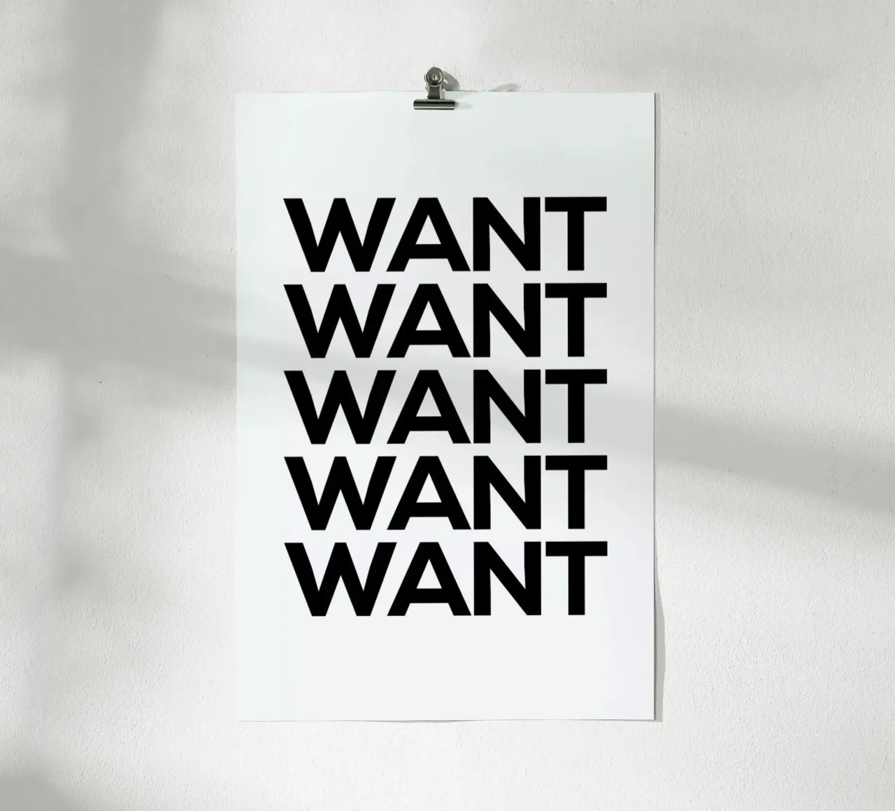 Want poster da Mottos by Sinan Saydik
