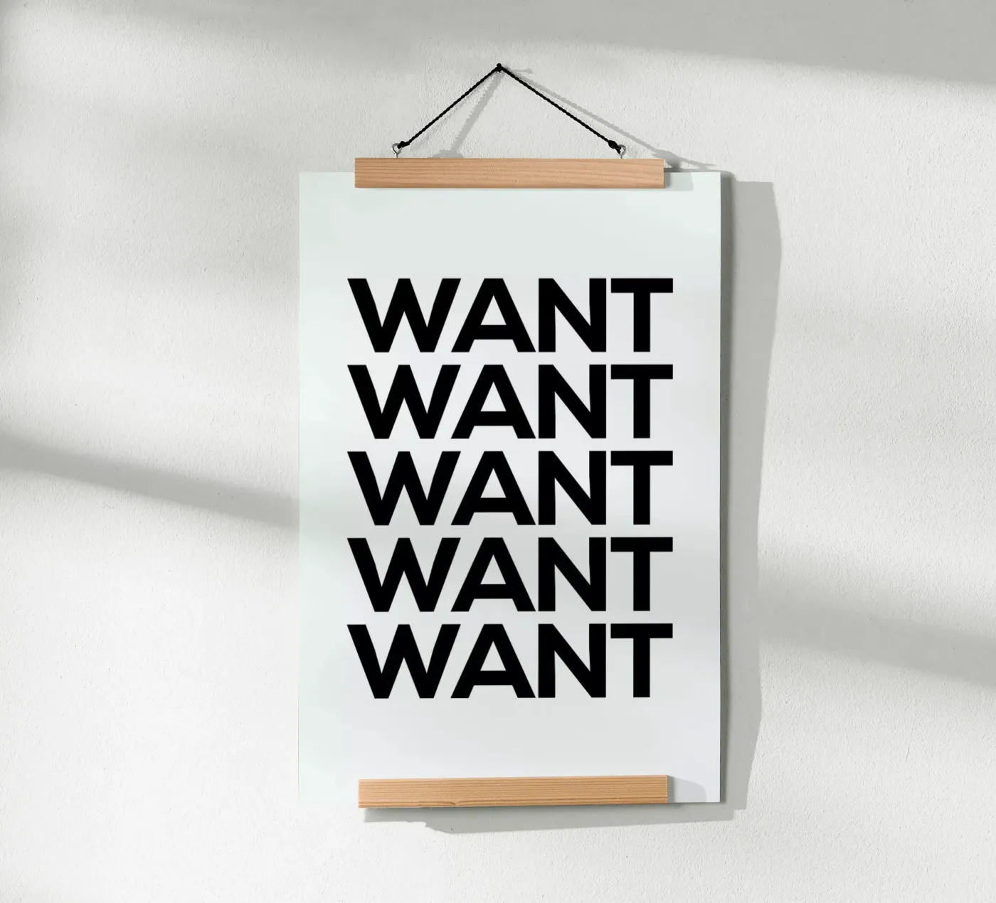 Want poster da Mottos by Sinan Saydik