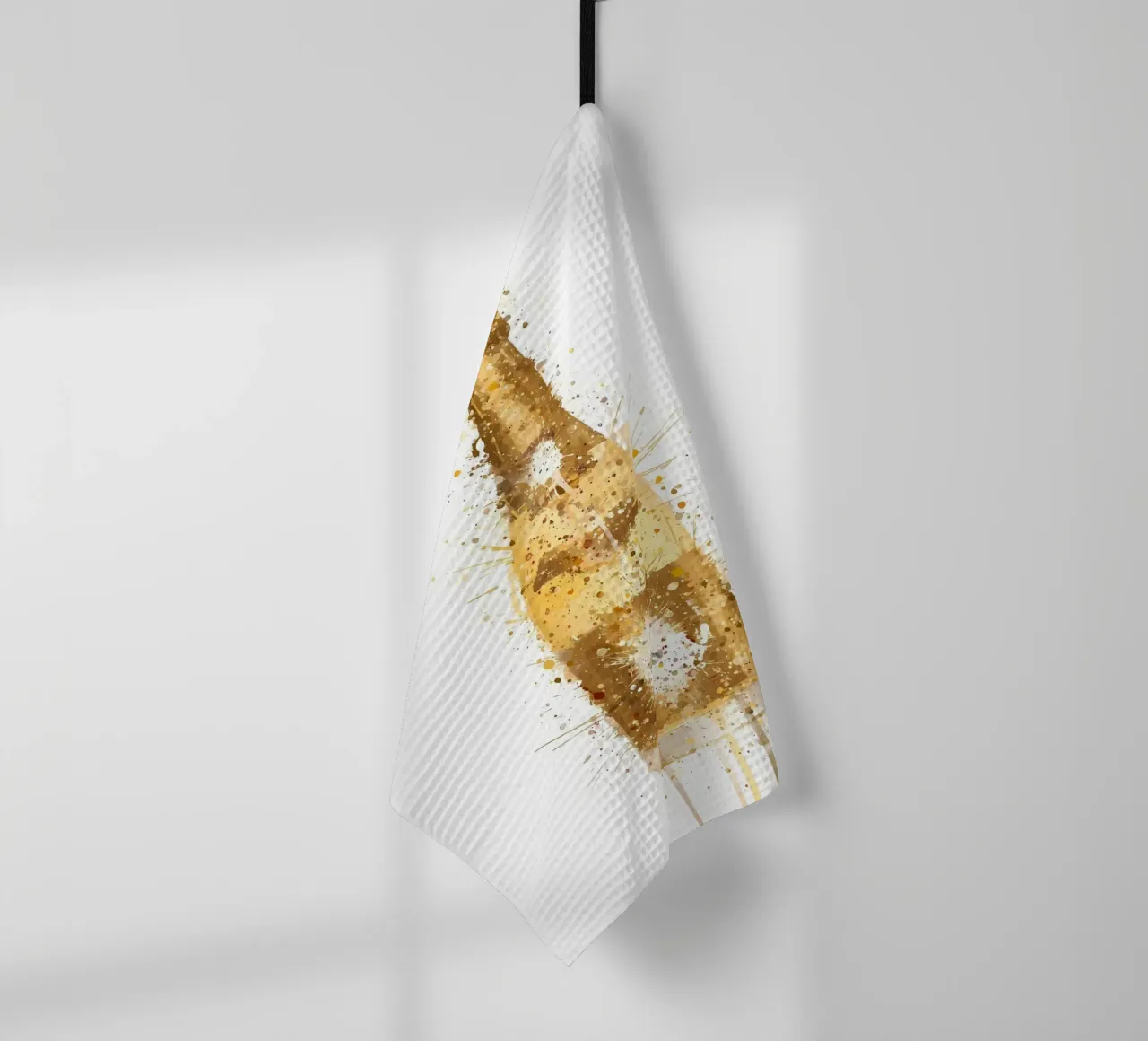Cristal Champagne tea towel by Coffee shop