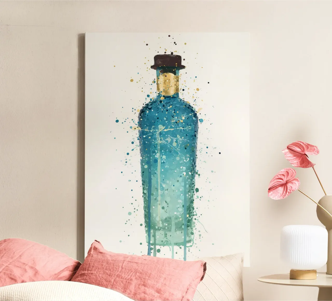 Gin Atlantis tela con Cornice a cassetta da Coffee shop