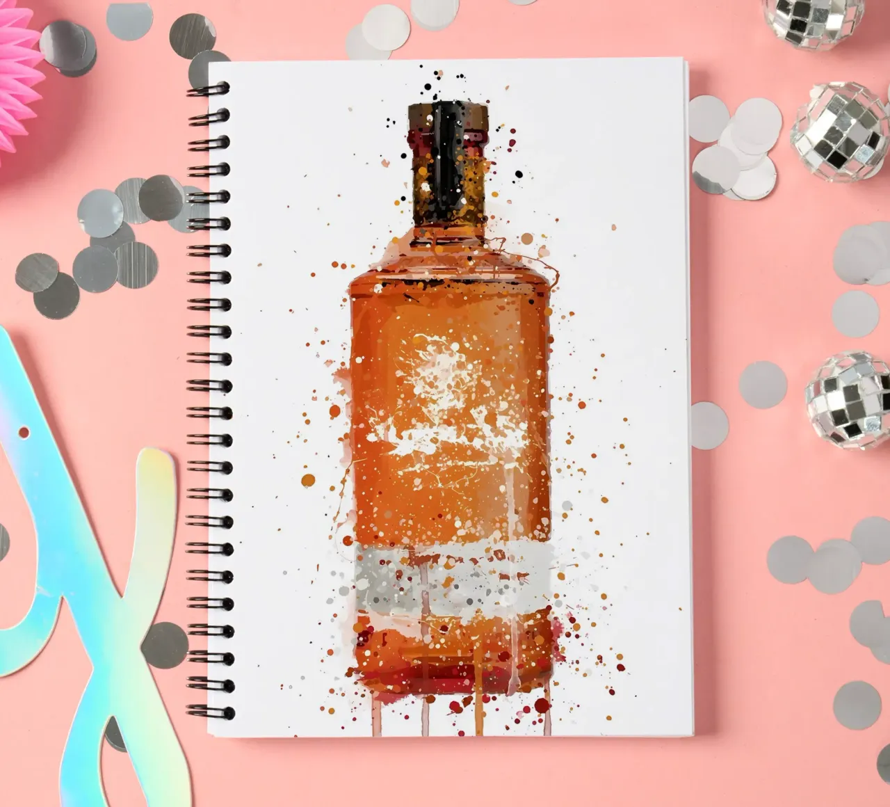 Gin Blutorange Ringbuch von Coffee shop