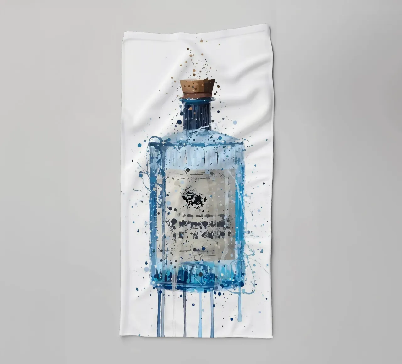 Gin Blue Barrel towel by Coffee shop