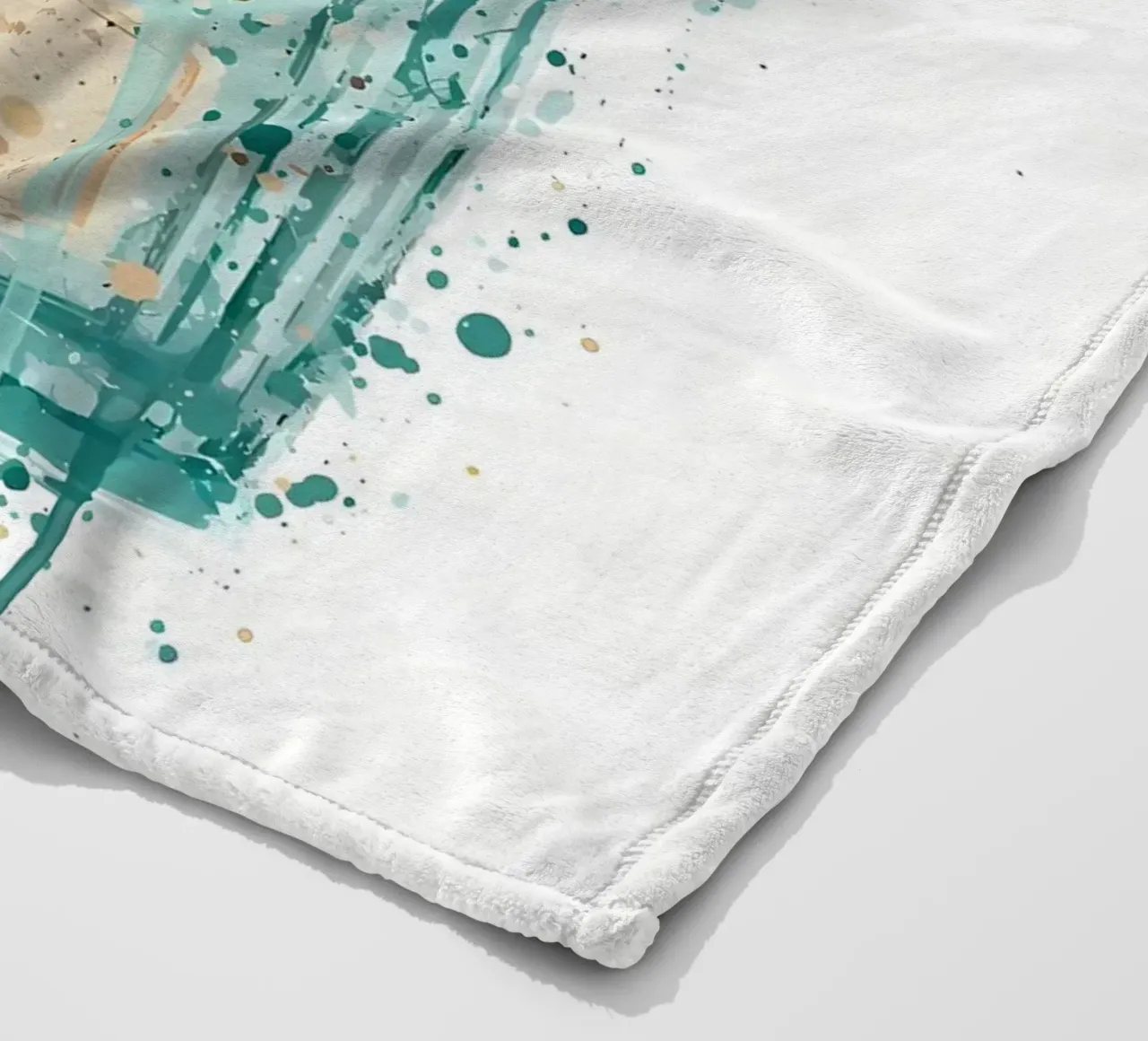 Gin Blue Lake fleece blanket by Coffee shop