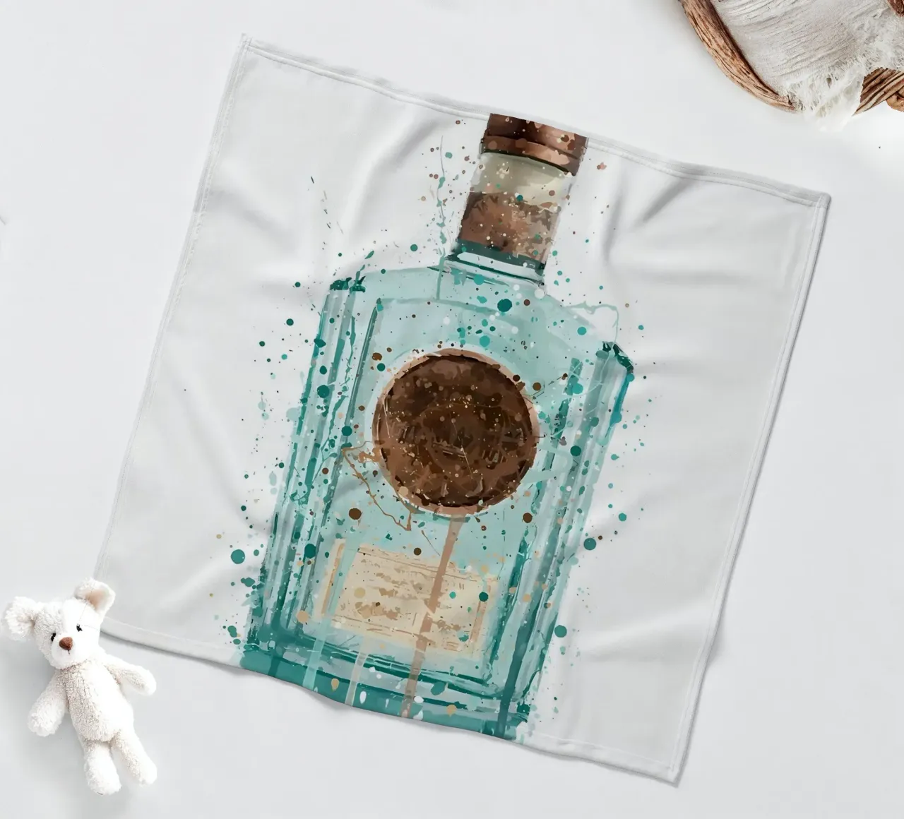 Gin Blue Lake fleece blanket by Coffee shop