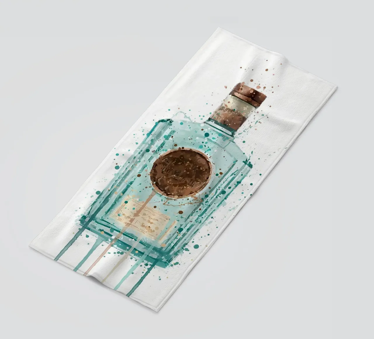 Gin Blauw Meer strandhanddoek van Coffee shop