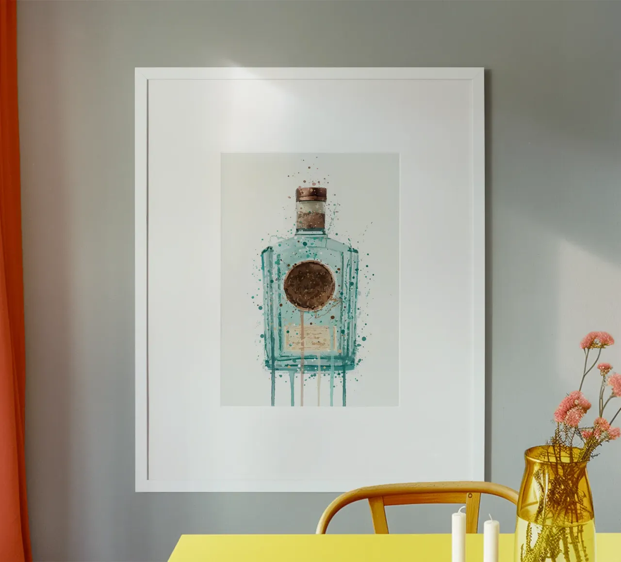 Gin Blauw Meer hahnemühle van Coffee shop