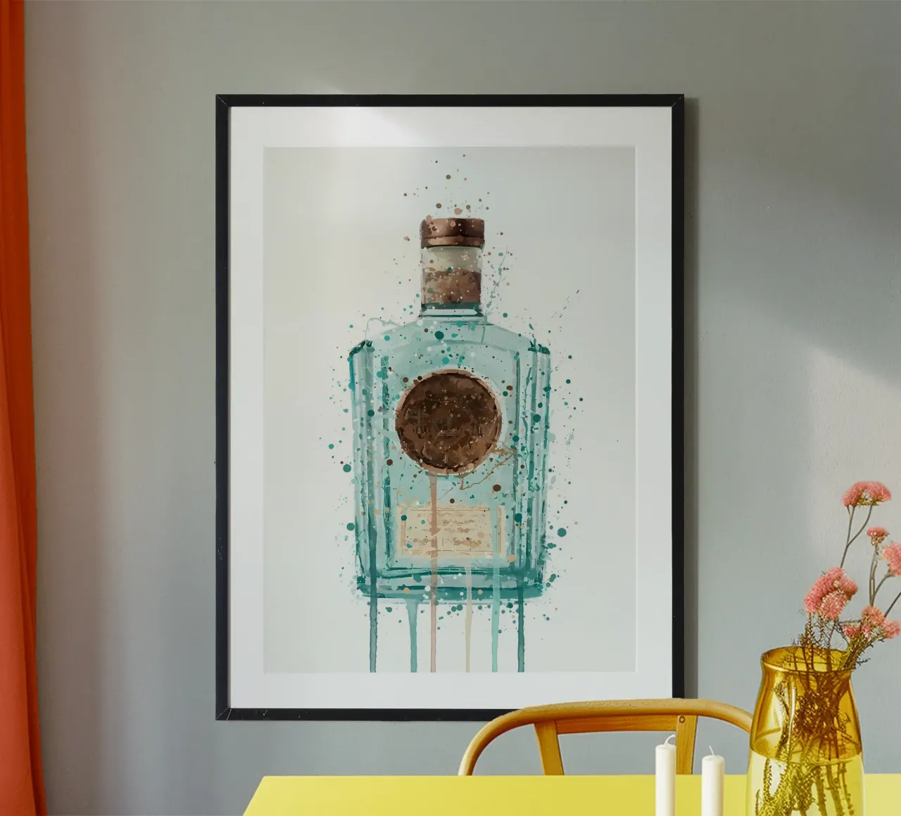 Gin Blauw Meer hahnemühle van Coffee shop