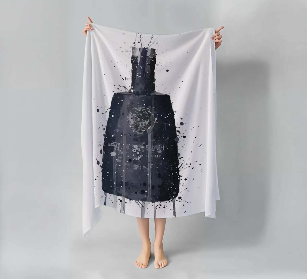 Gin Dark Granite beach towel by Coffee shop