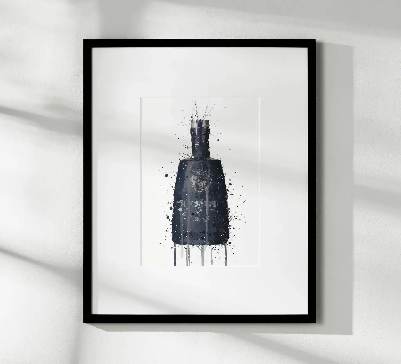 Gin Dunkel Granit Poster von Coffee shop