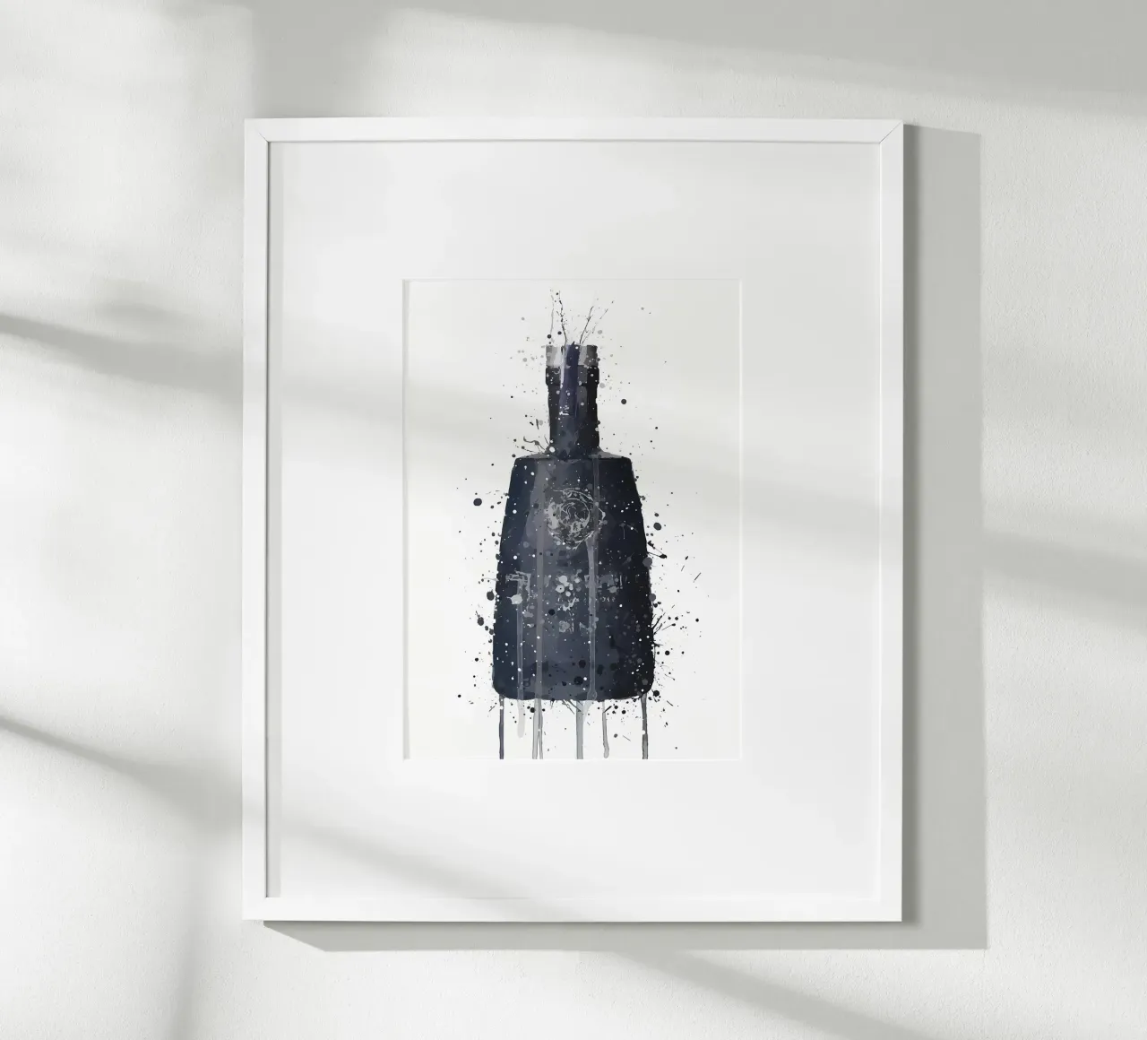 Gin Dunkel Granit Poster von Coffee shop