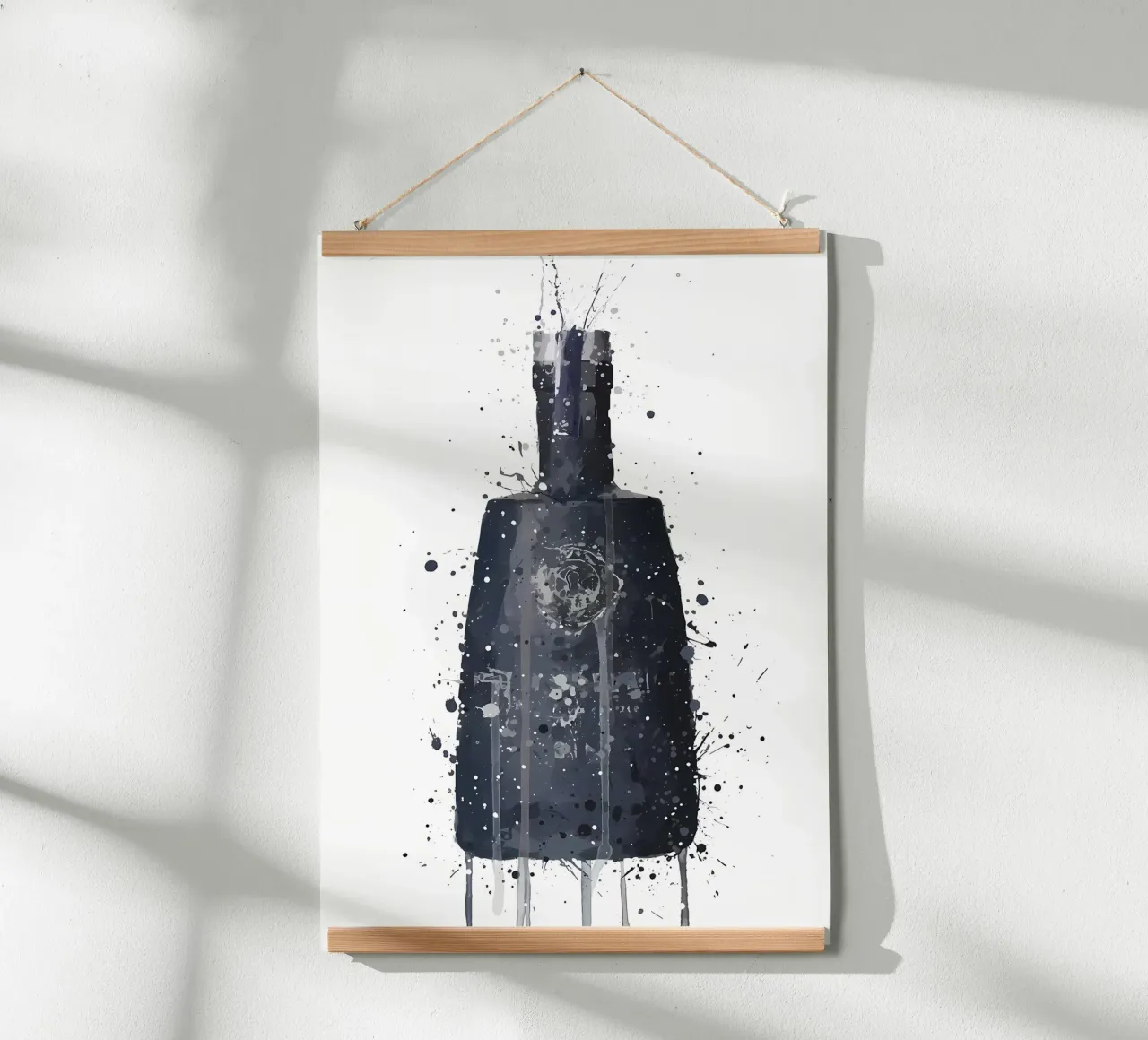Gin Dunkel Granit Poster von Coffee shop