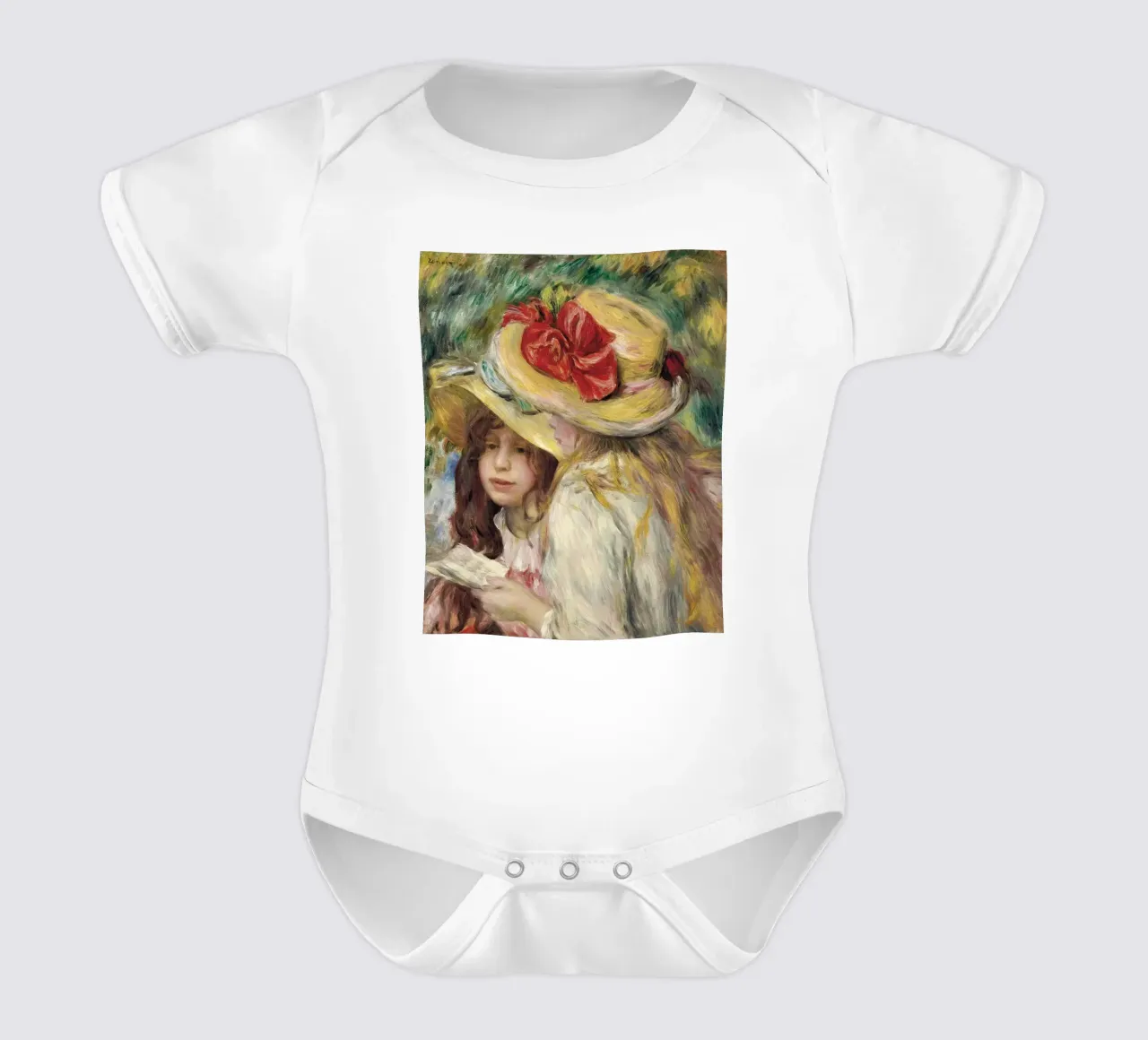 Pierre-Auguste Renoir - Las dos hermanas body de bebé de Timeless Artworks