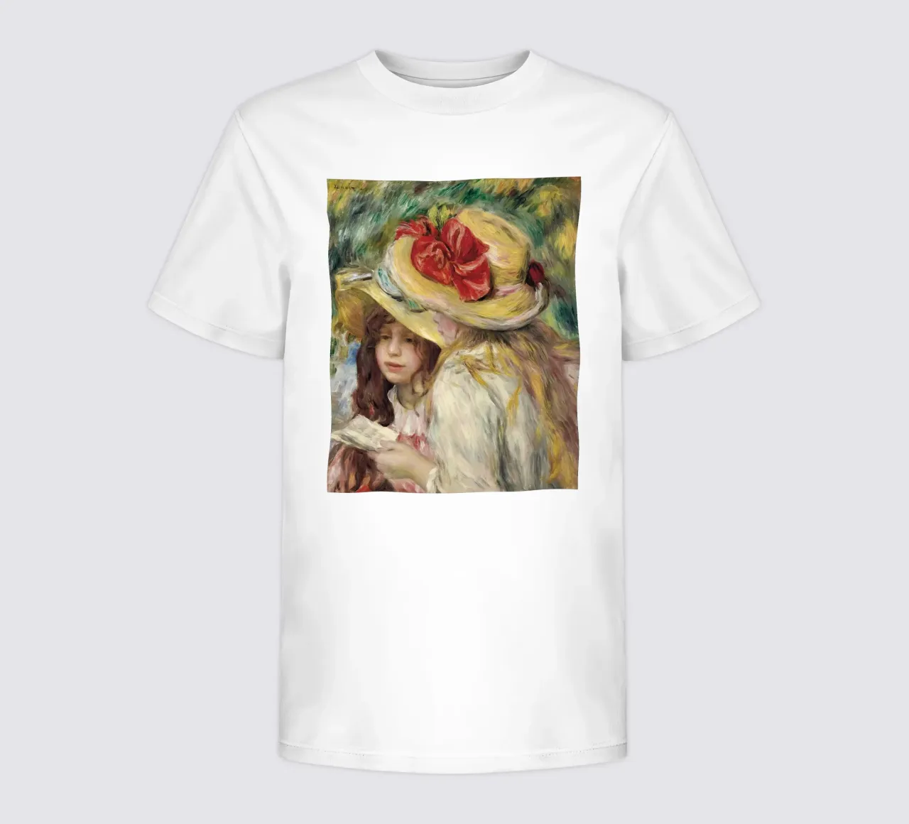 Pierre-Auguste Renoir - Les deux soeurs, (The Two sisters) t-shirt enfant de Timeless Artworks