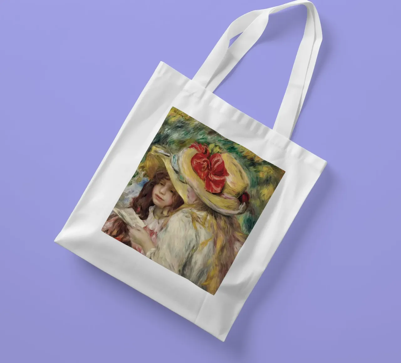 Pierre-Auguste Renoir - The Two Sisters tote bag by Timeless Artworks