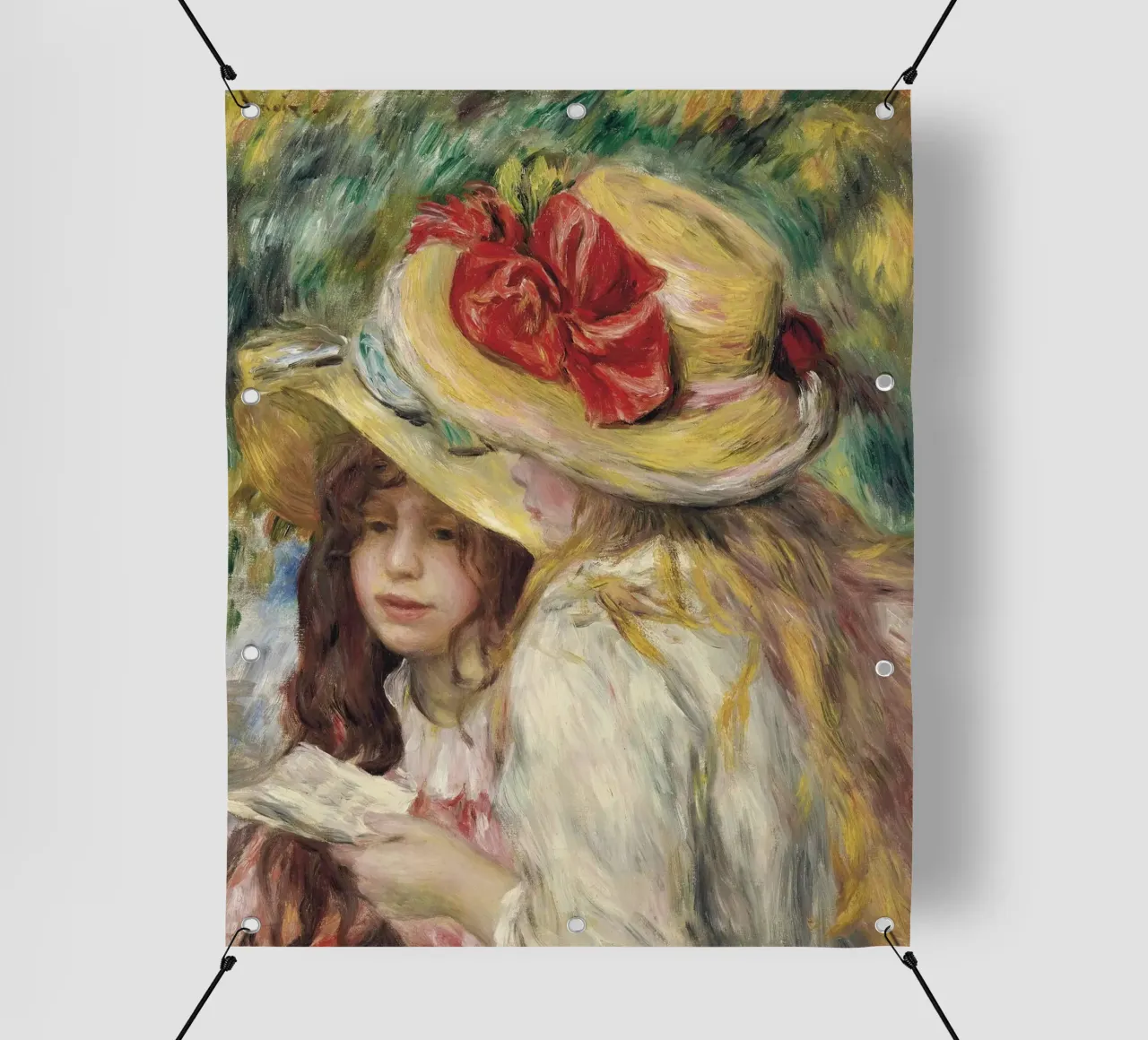 Pierre-Auguste Renoir - Le due sorelle telo in pvc da Timeless Artworks