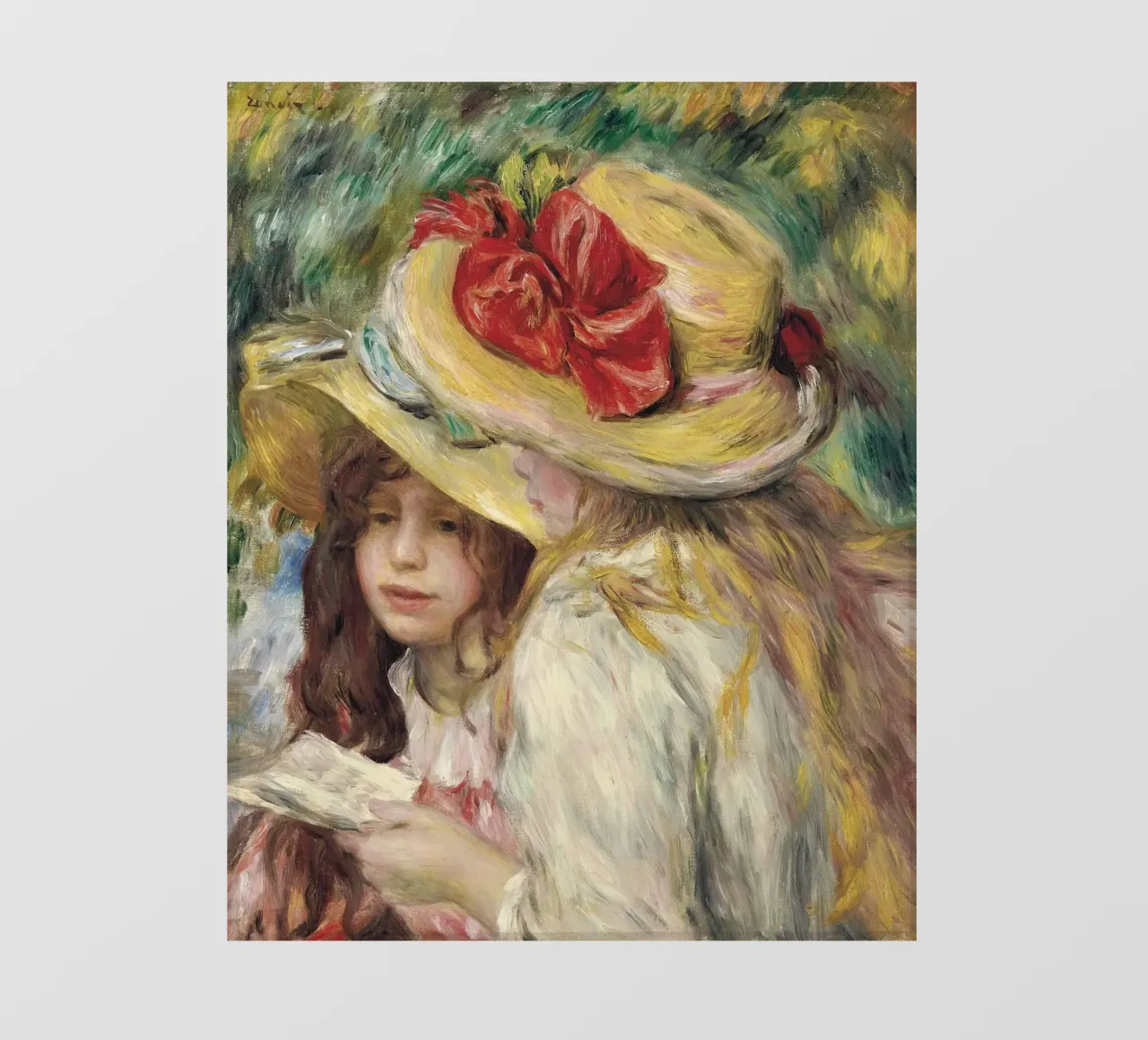 Pierre-Auguste Renoir - Le due sorelle telo in pvc da Timeless Artworks