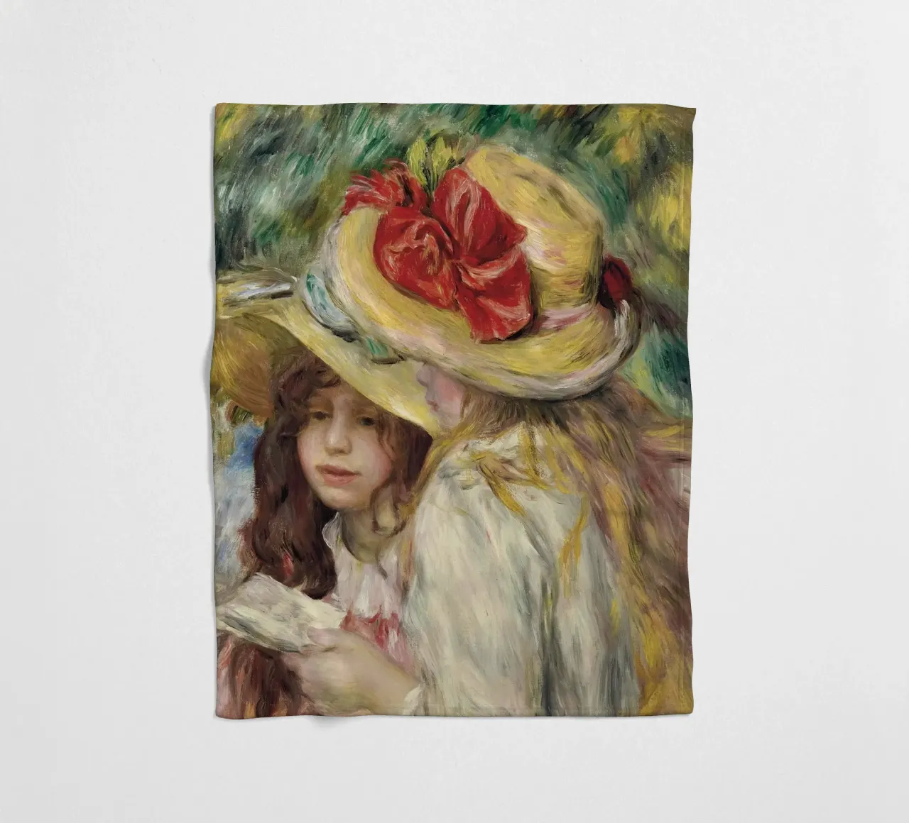 Pierre-Auguste Renoir - Le due sorelle coperta in pile da Timeless Artworks
