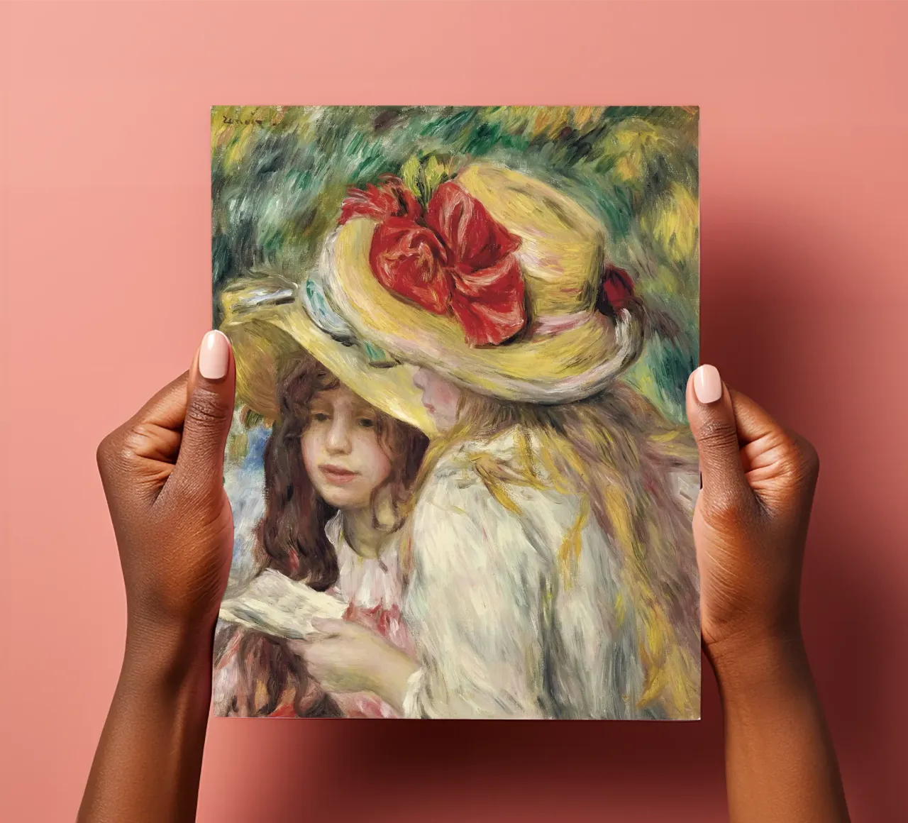 Pierre-Auguste Renoir - Les deux soeurs, (The Two sisters) planche autocollant de Timeless Artworks
