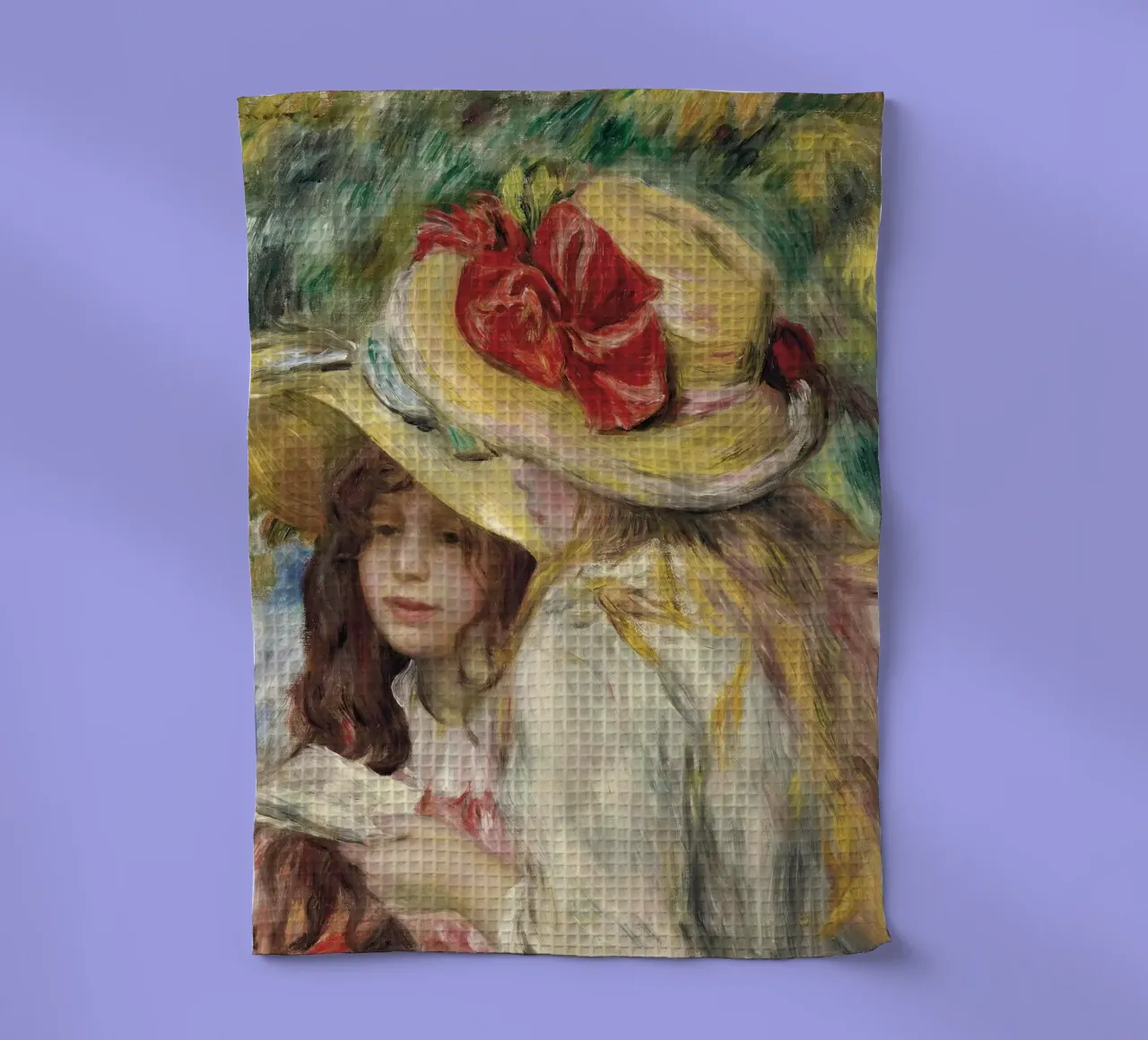 Pierre-Auguste Renoir - Les deux soeurs, (The Two sisters) torchon de Timeless Artworks