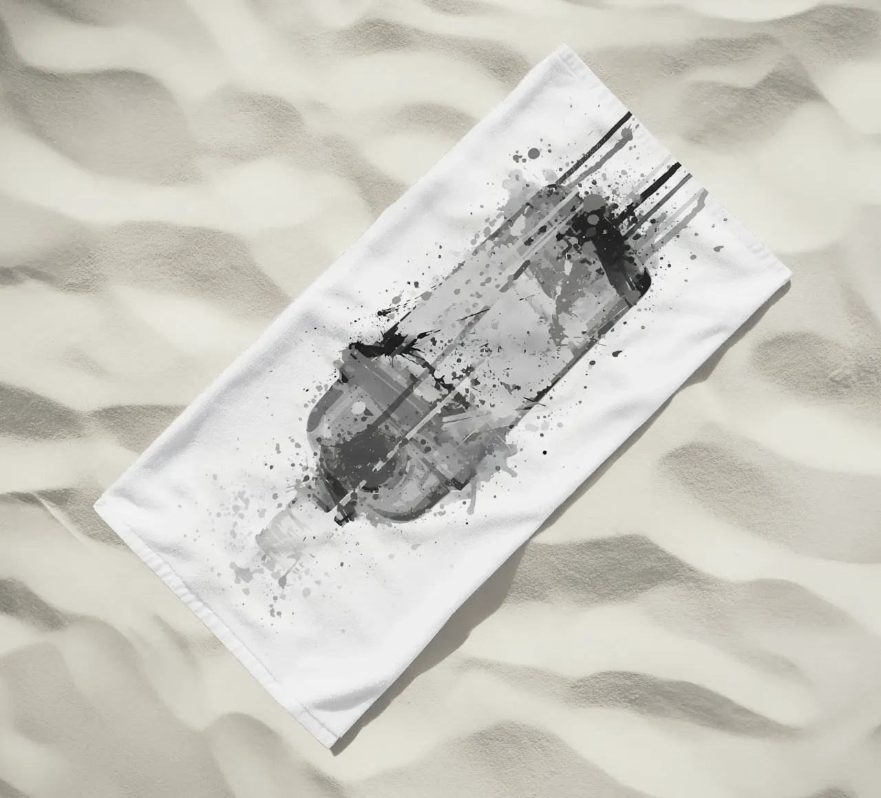 Gin Smaragdgrau Strandtuch von Coffee shop