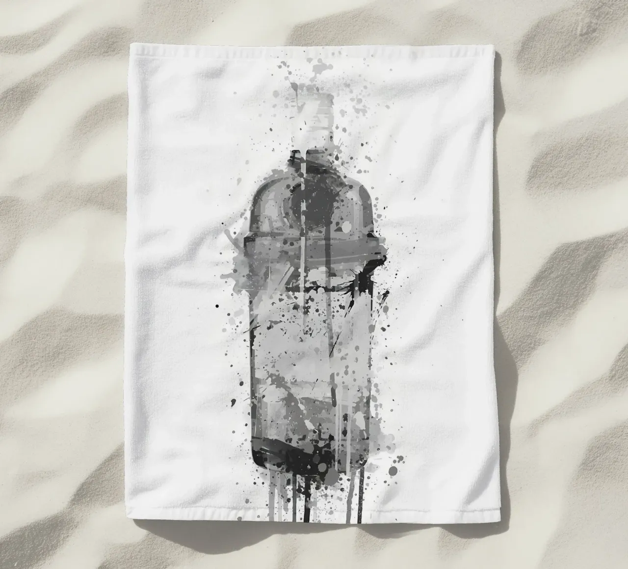 Gin Smaragdgrau Strandtuch von Coffee shop